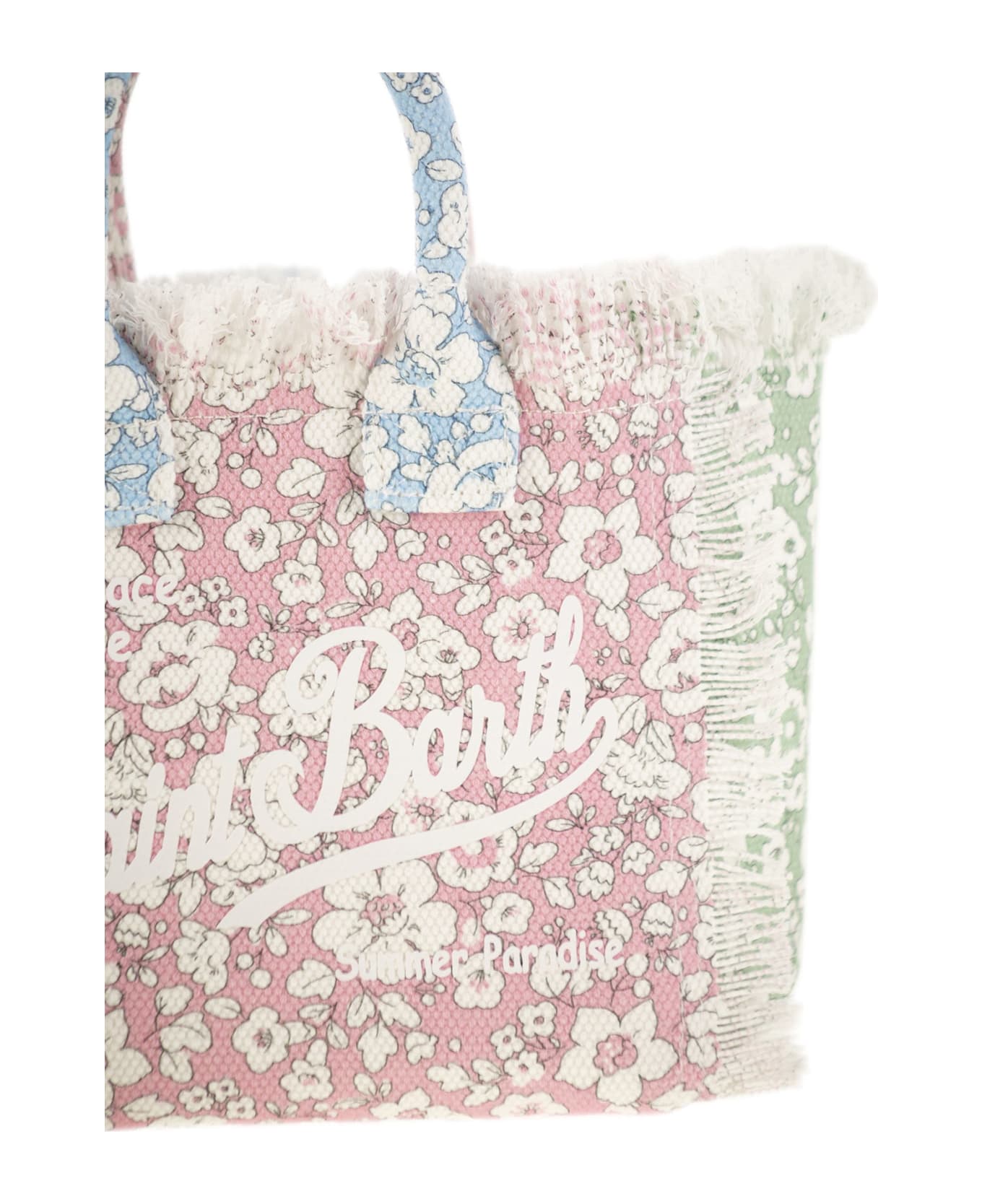 MC2 Saint Barth Mini Vanity Bag In Floral Cotton Canvas - Multicolor