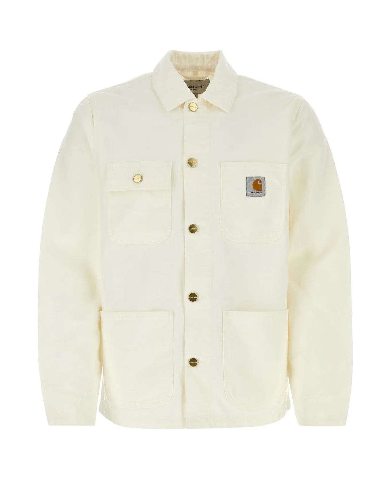Carhartt WIP White Cotton Detroit Jacket - White
