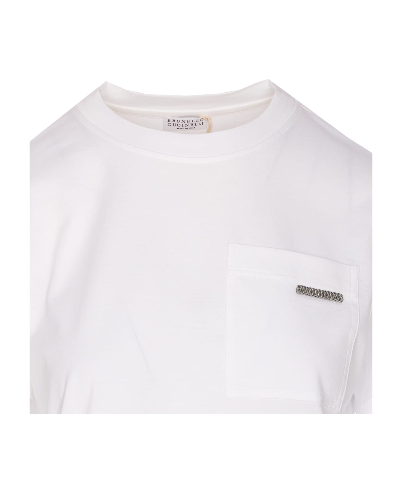 Brunello Cucinelli Monile Logo T-shirt - White
