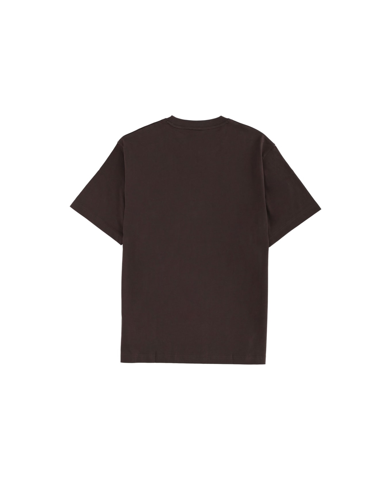 Lacoste T-shirt With Logo - BROWN