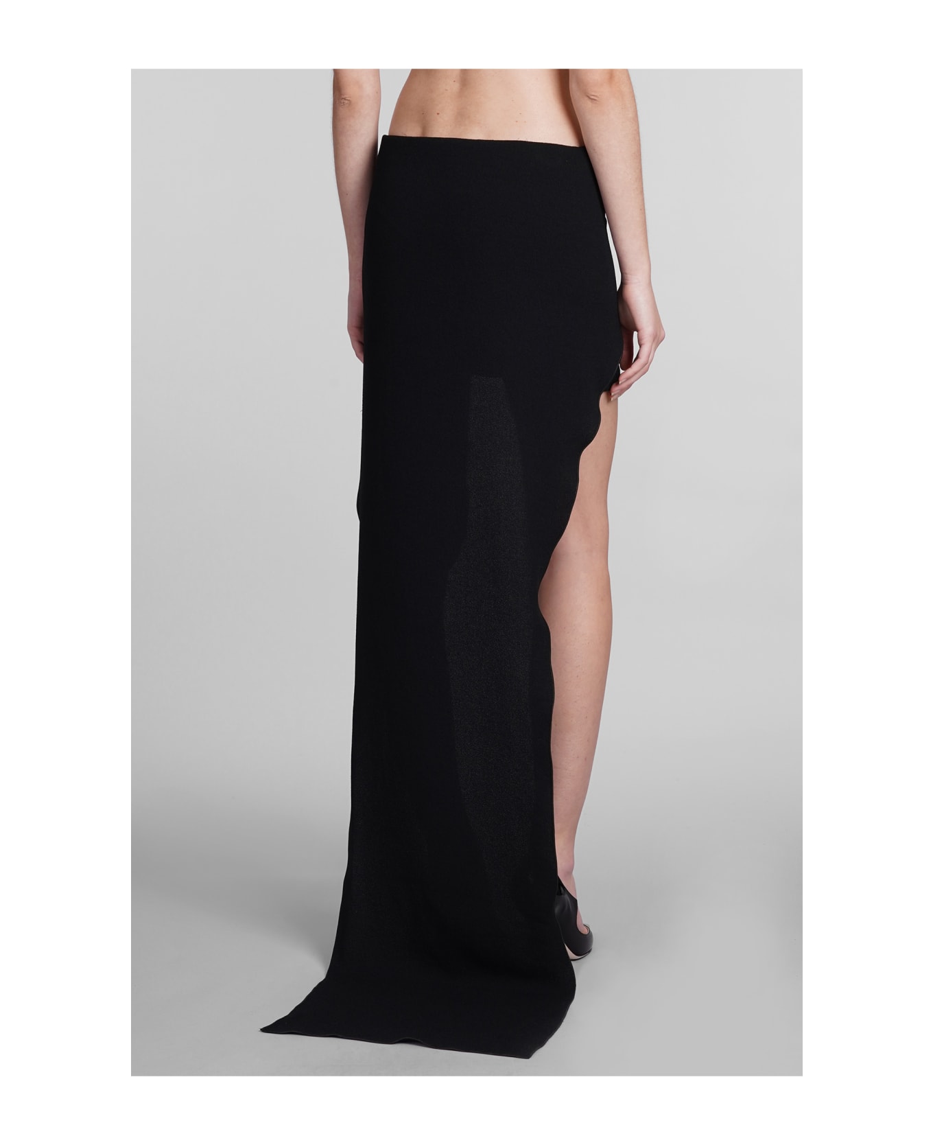 Blumarine Skirt In Black Polyamide - black スカート