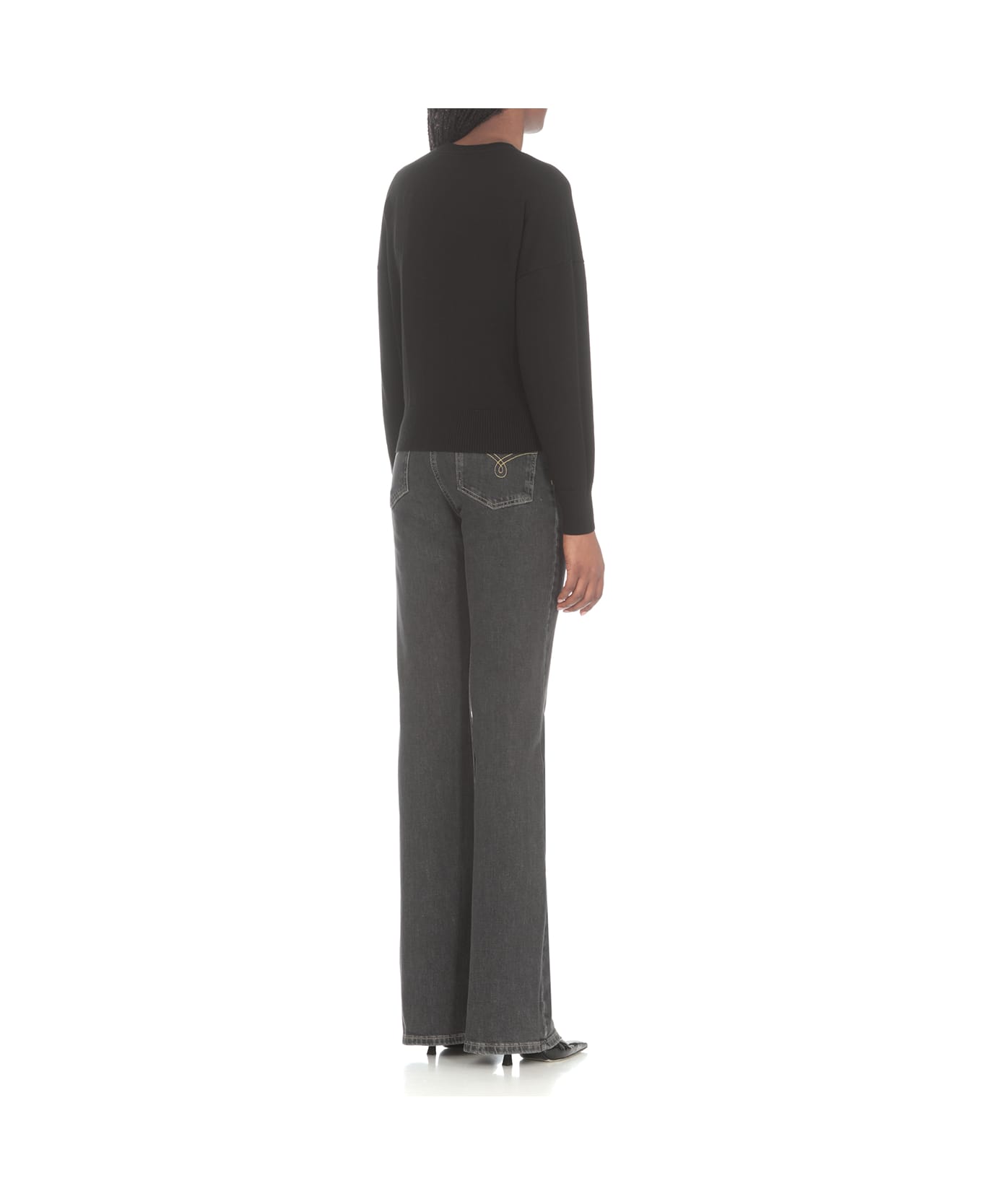 M05CH1N0 Jeans Cotton Sweater - Black