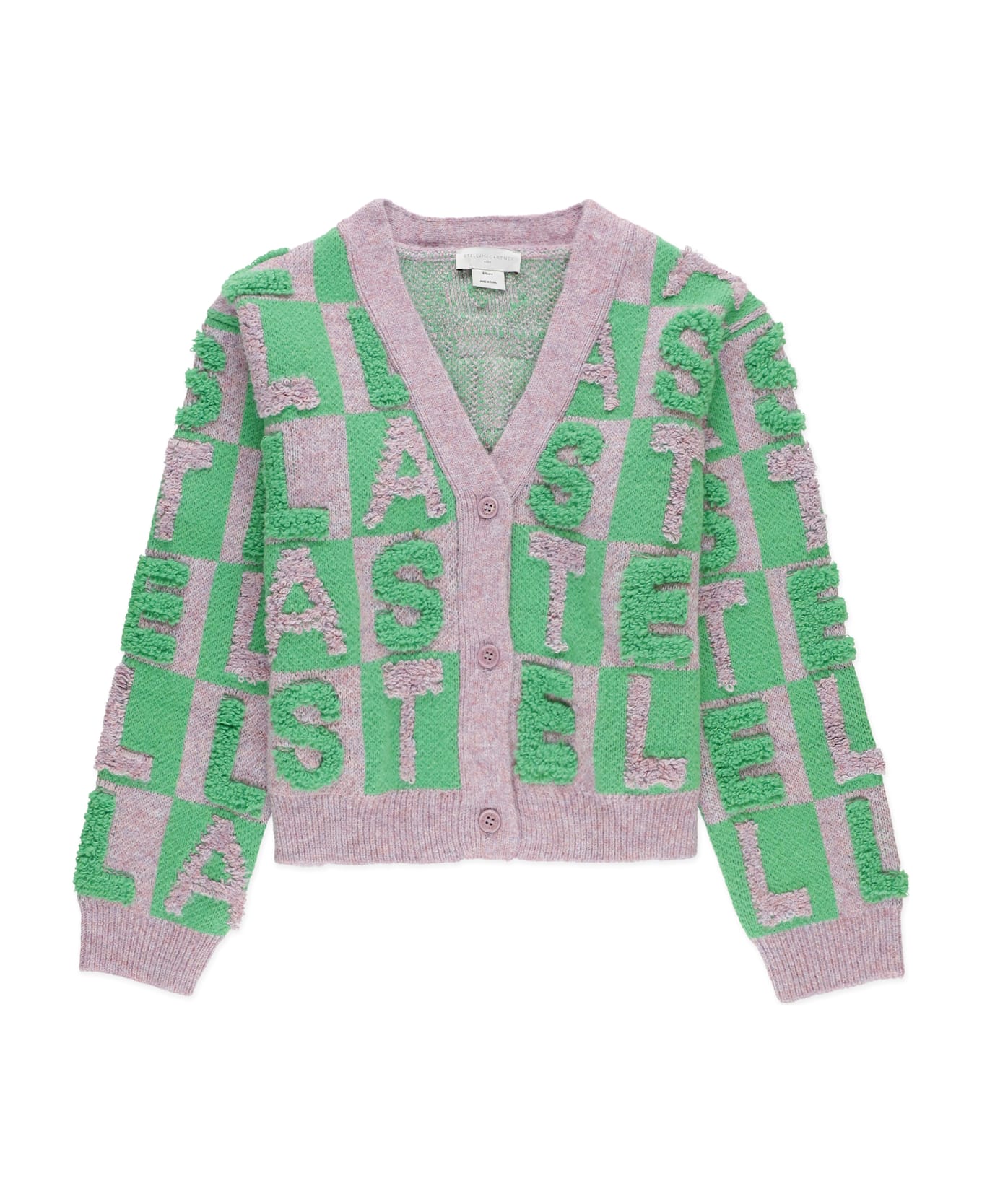 Stella McCartney Cardigan With Logo - Purple