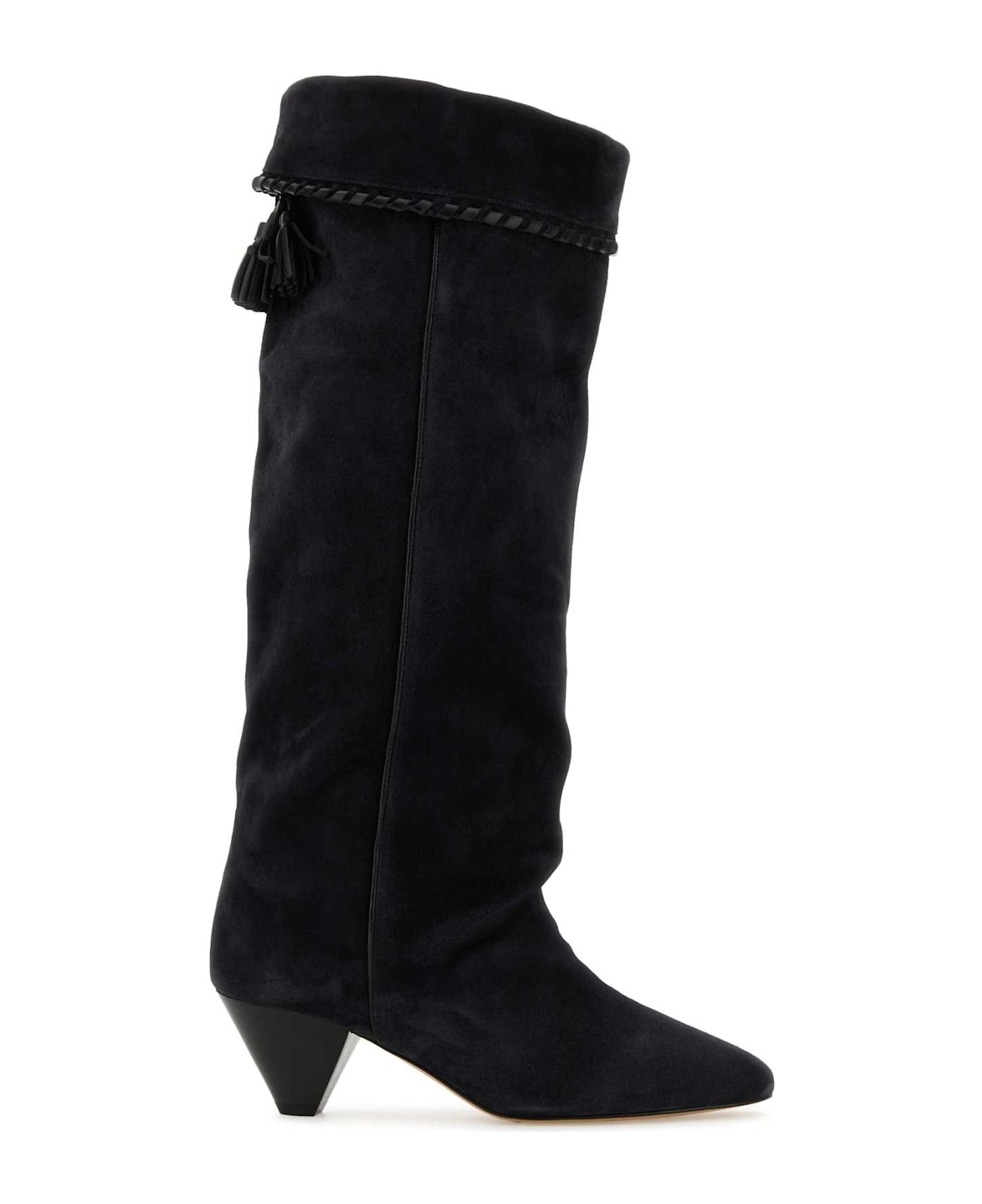 Isabel Marant Black Suede Elisa Boots - FADEDBLACK