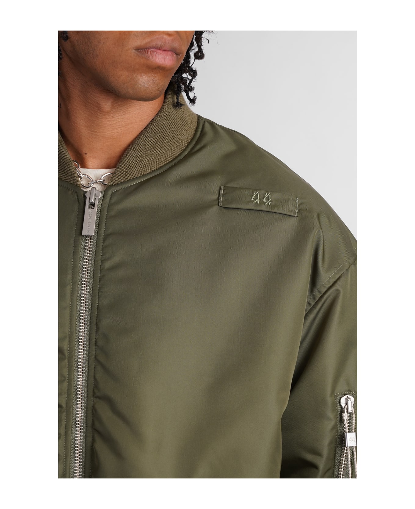 44 Label Group Bomber In Green Polyamide