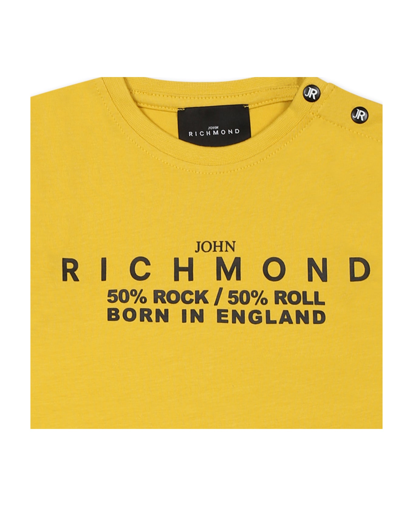 Richmond Yellow T-shirt For Baby Boy With Logo - Yellow