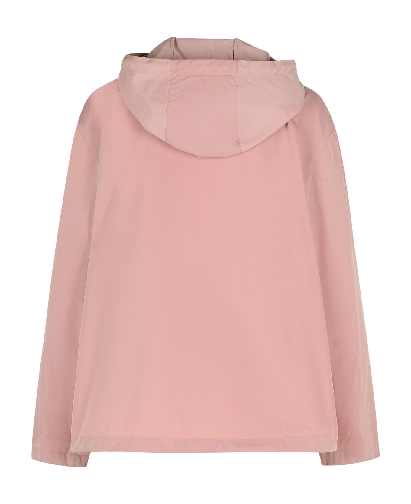 Moncler 'cassiopea' Pink Polyester Jacket - Pink