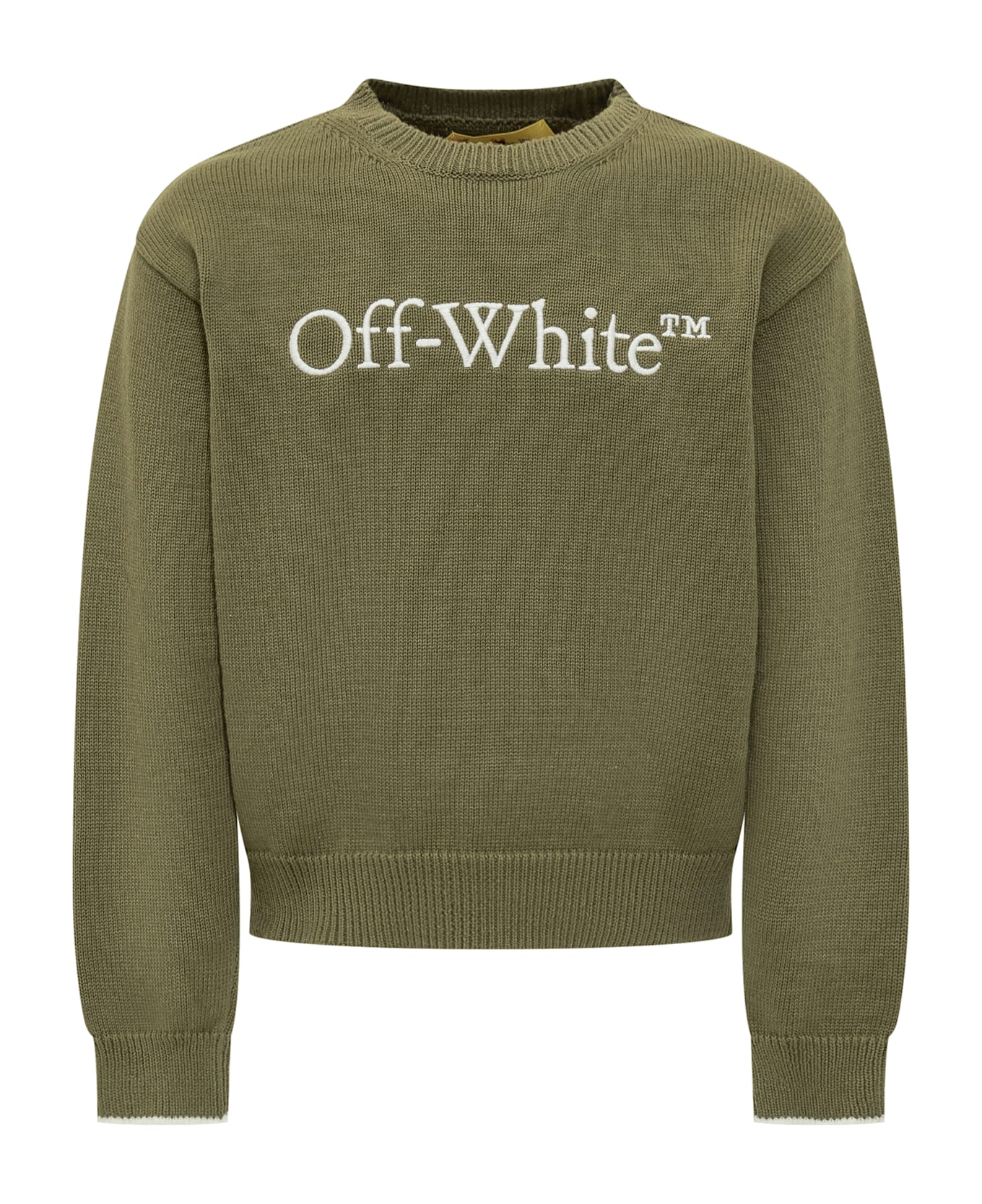 Off-White Sweater - OLIVE GREEN