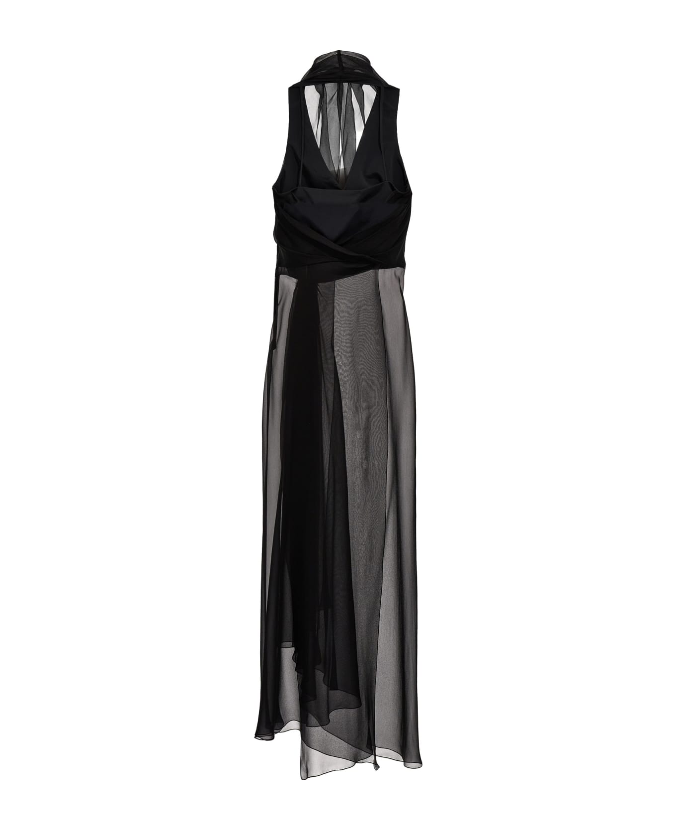 Alberta Ferretti Chiffon Top - Black  