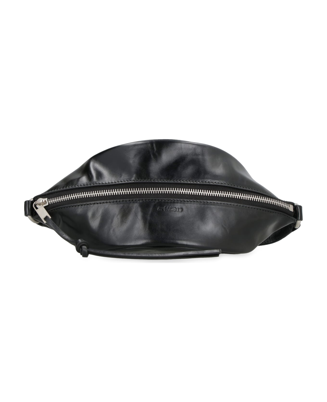 Jil Sander Leather Crossbody Bag - black