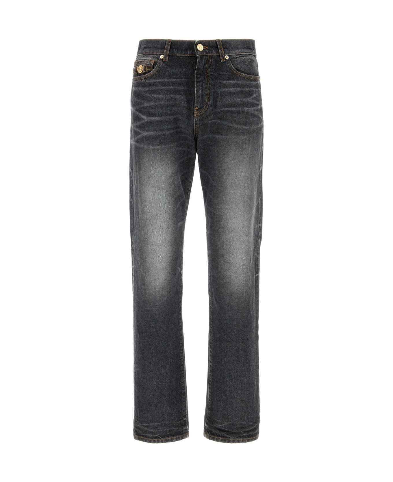 Versace Black Denim Jeans - MEDIUMBLACK
