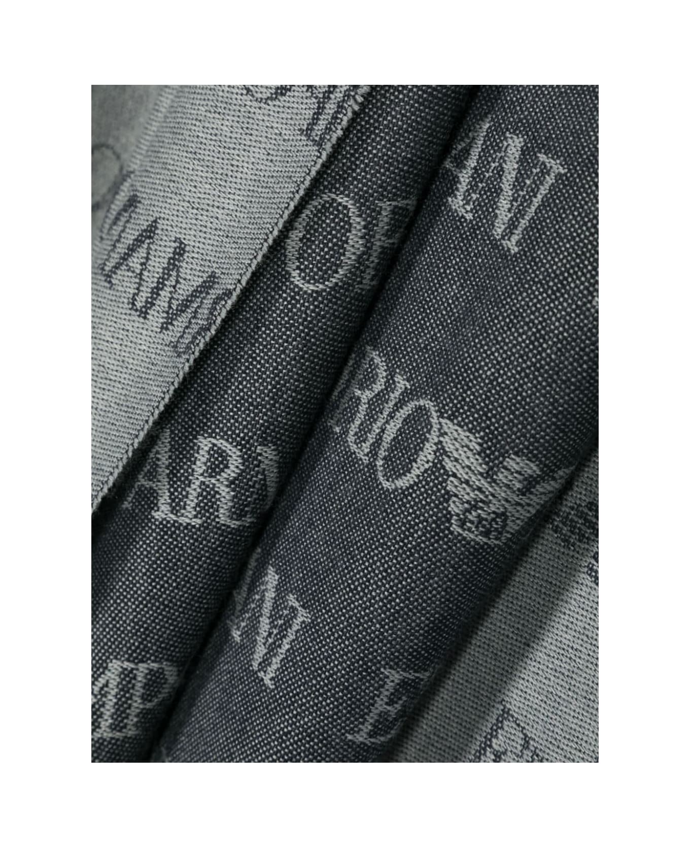 Emporio Armani Man`s Scarf 43x185 Cm - Blue