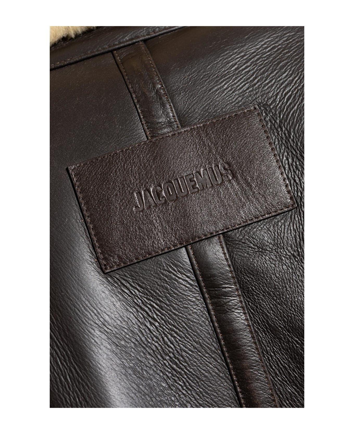 Jacquemus Shearling Coat 
le Bombardier
 - BROWN/NEUTRALS