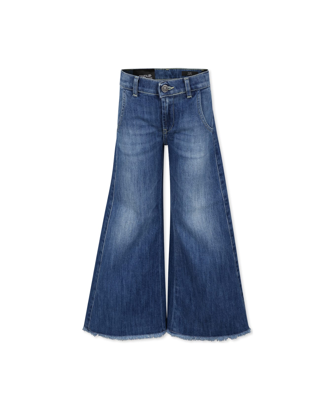 Dondup Blue Jeans For Girl With Logo - Denim