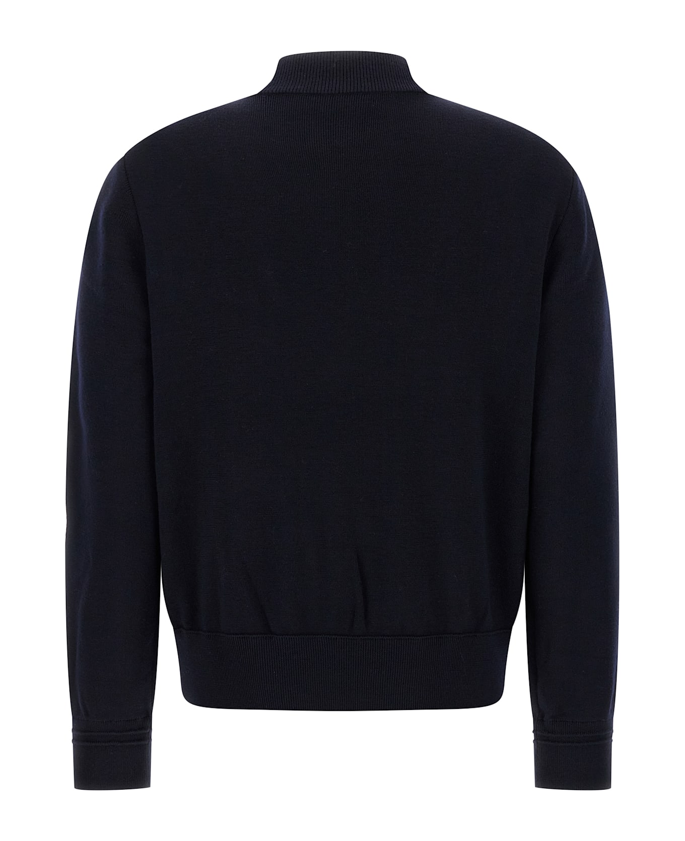 Moncler Two-material Cardigan - Blue