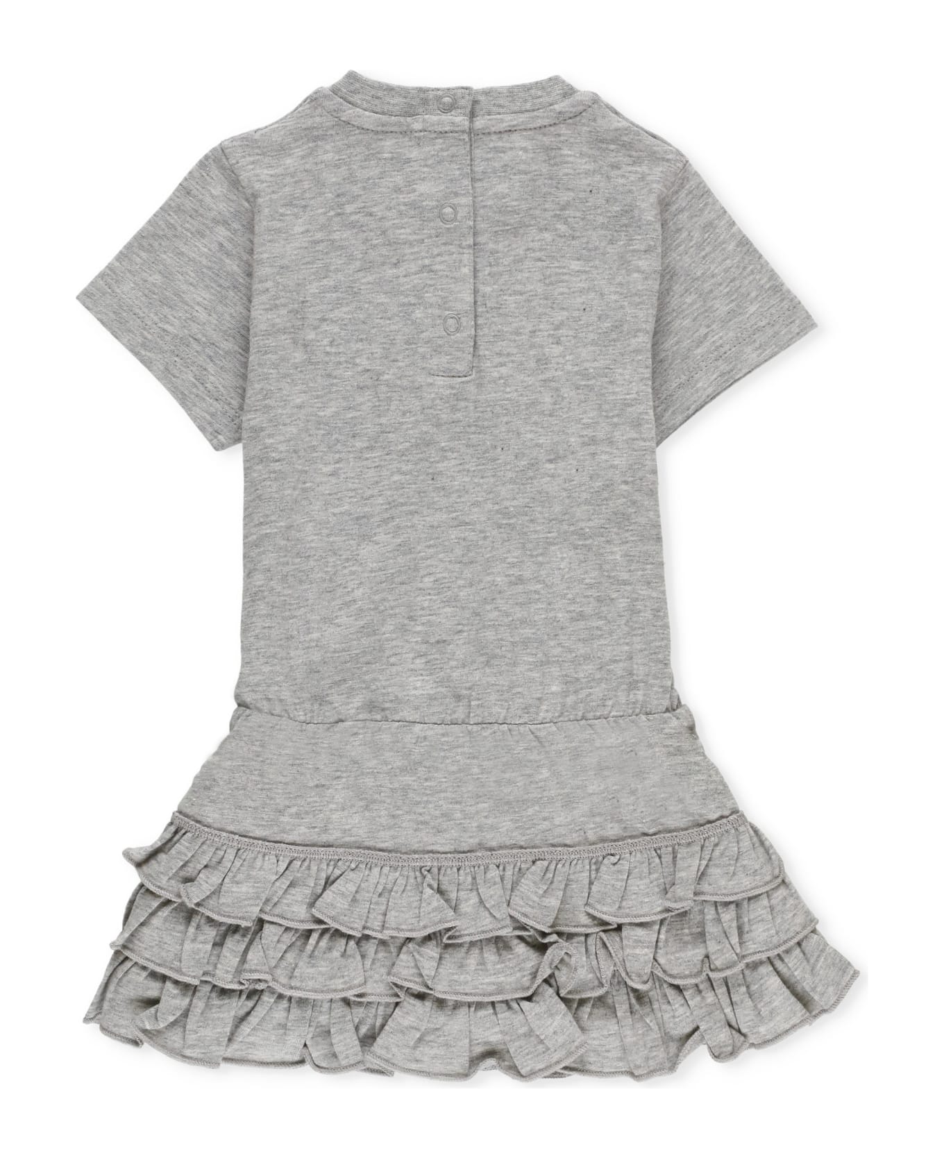 Moncler Cotton Dress - Grey ワンピース＆ドレス