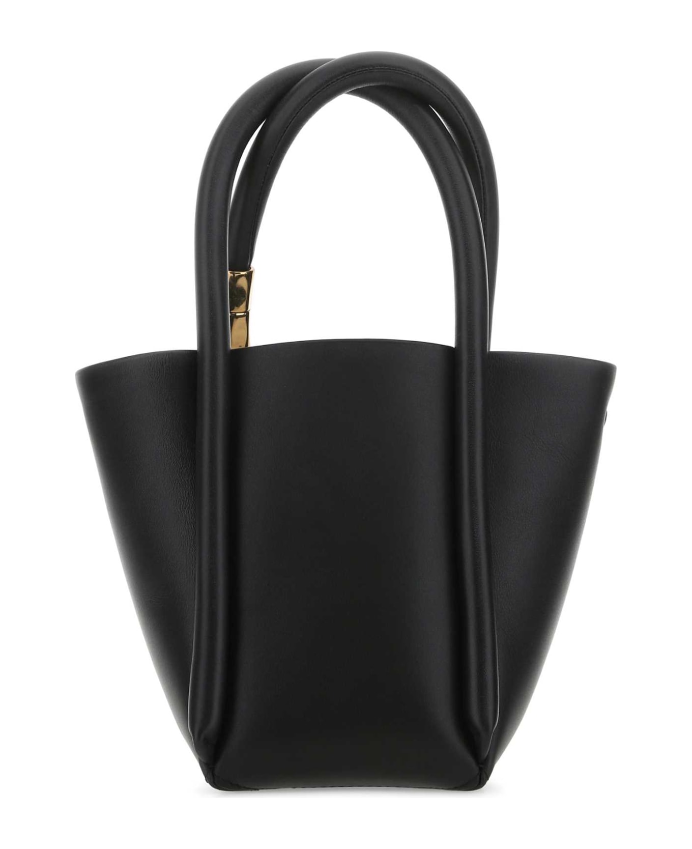 BOYY Black Leather Lotus 12 Handbag - BLACK