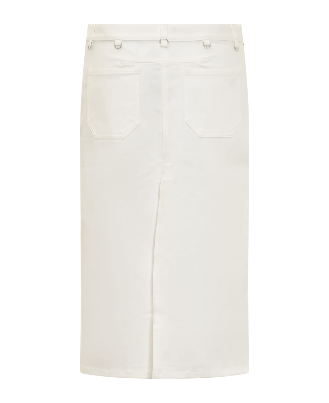 Courrèges Multiflex Denim Skirt - HERITAGE WHITE