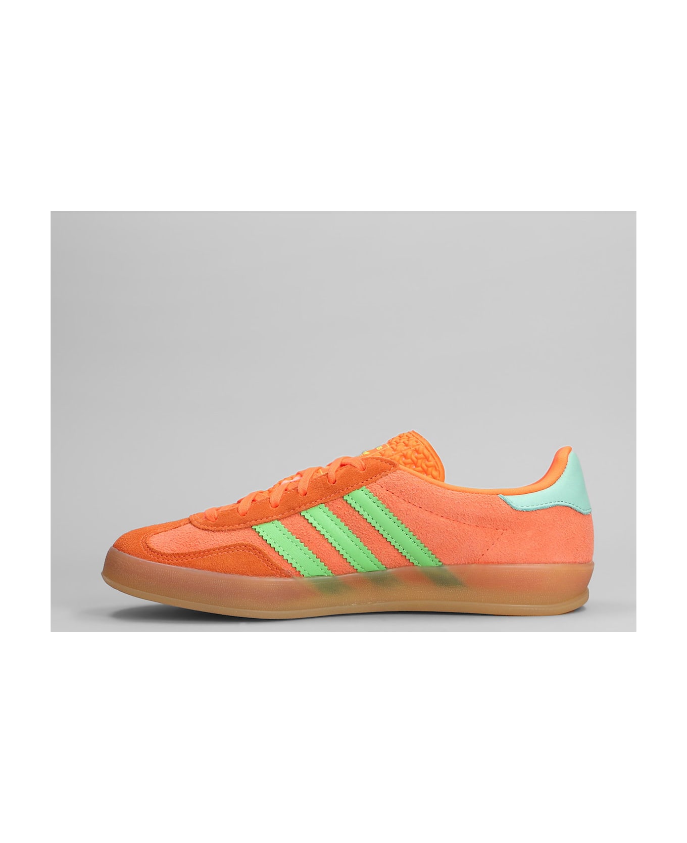 Adidas Gazelle Indoor Sneakers In Orange Suede - orange