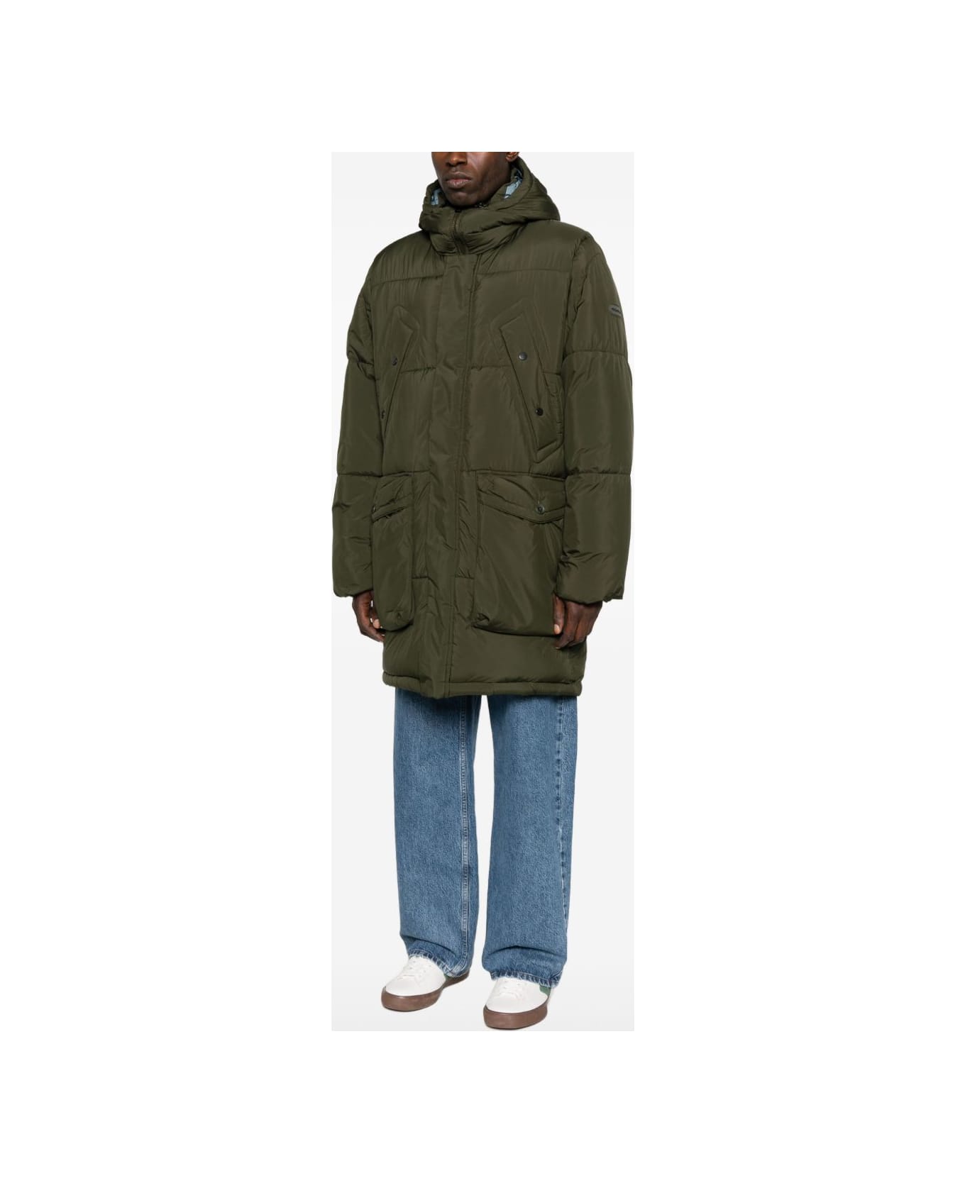 Paul Smith Padded Parka Coat - Green