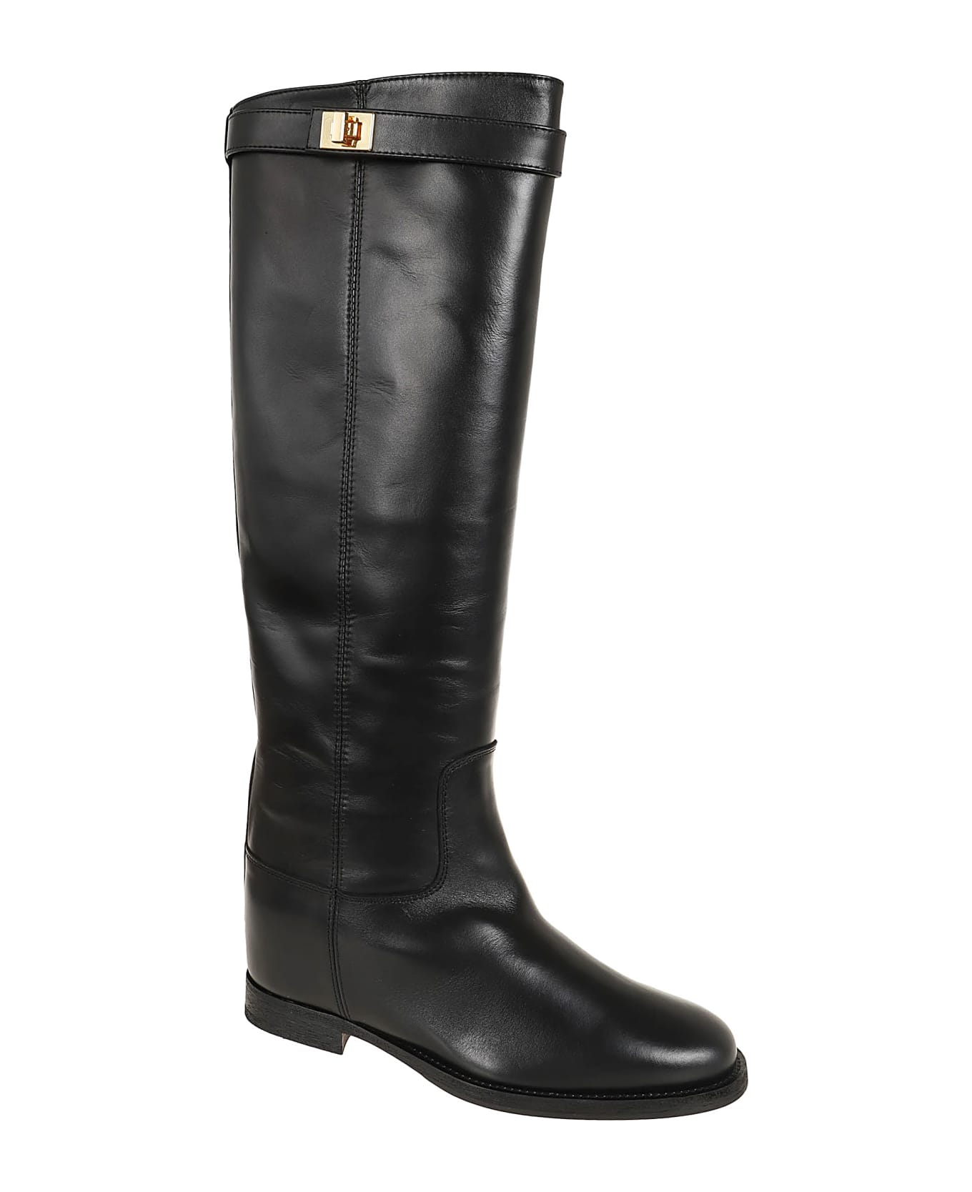 Via Roma 15 Stivale Con Lucchetto - Nero