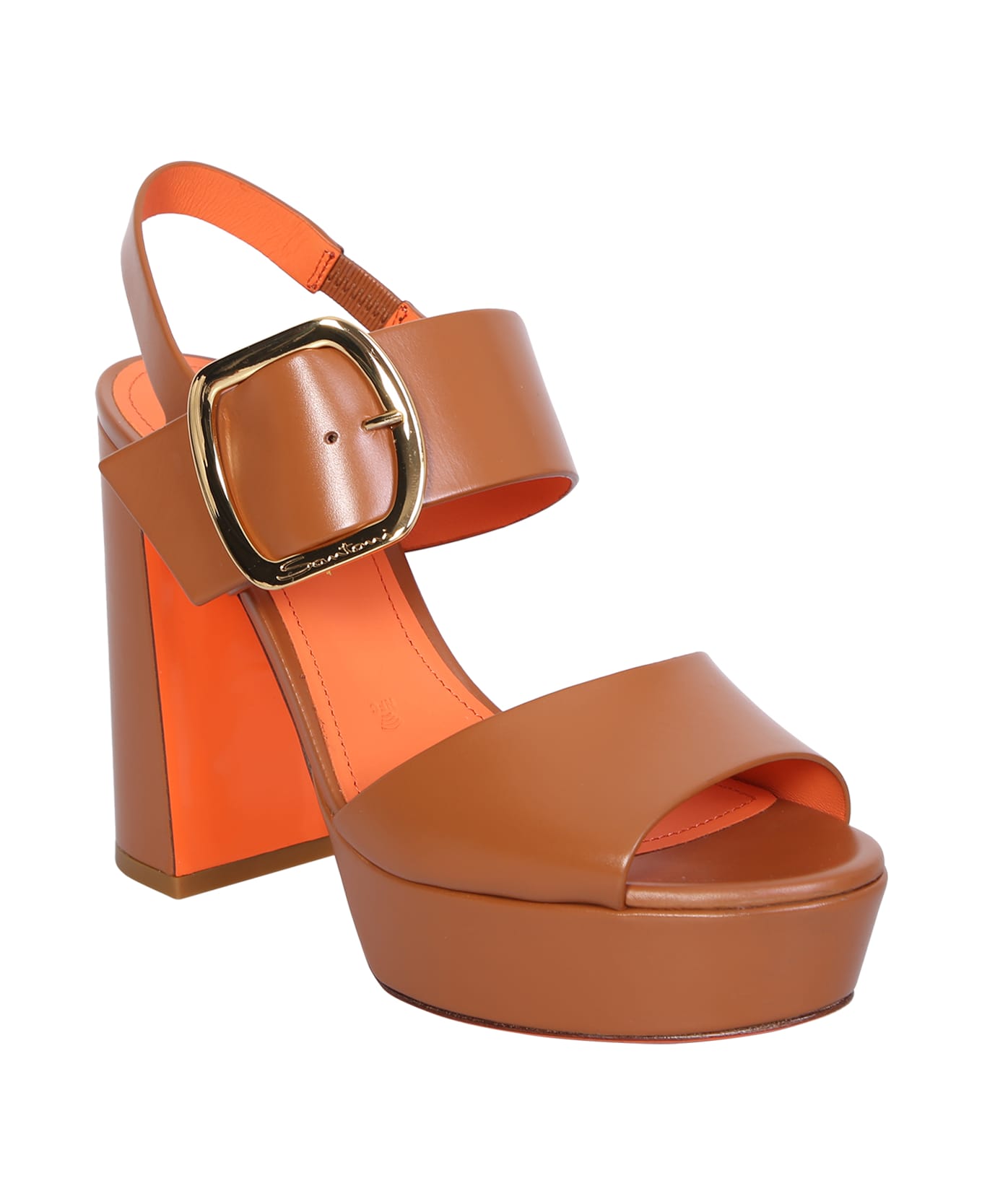 Santoni Brown High-heeled Sandals - Brown サンダル