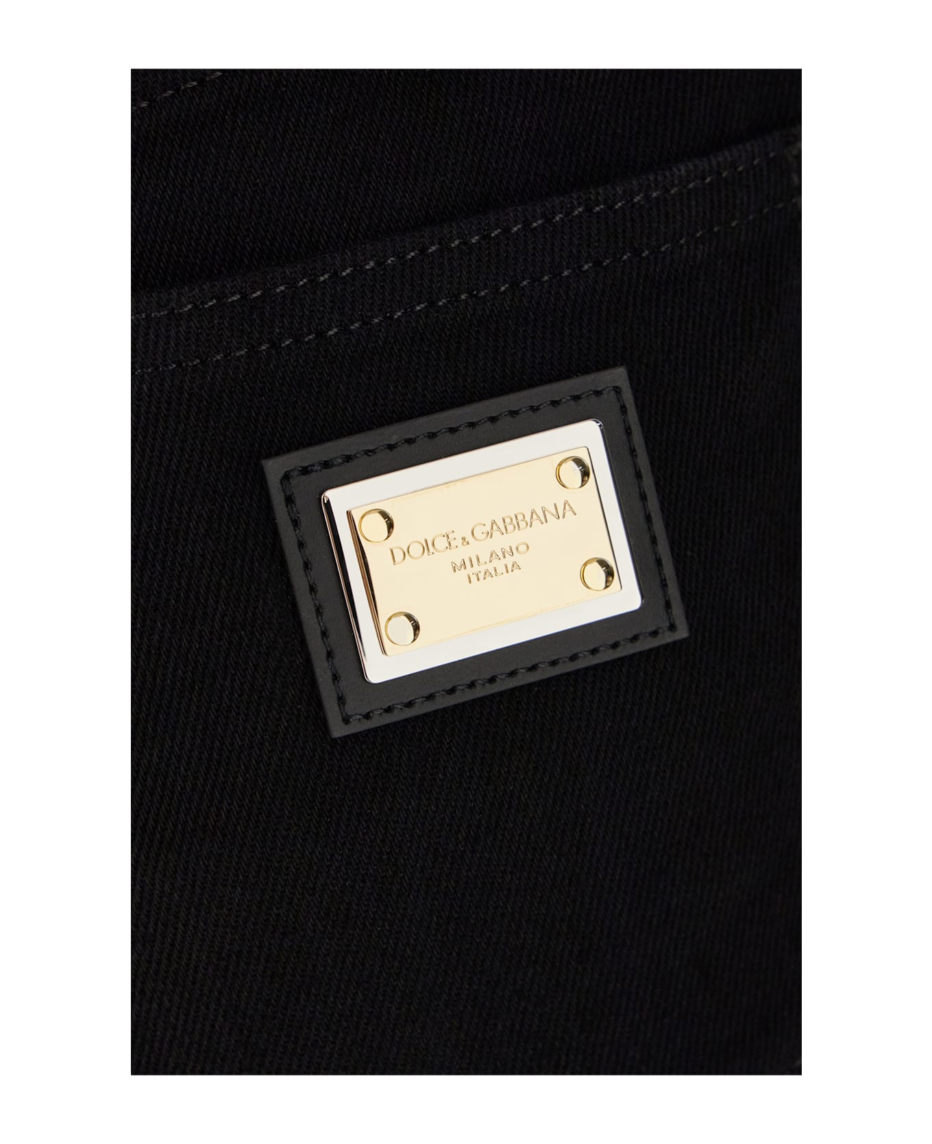 Dolce & Gabbana Black Denim Shorts - Nero