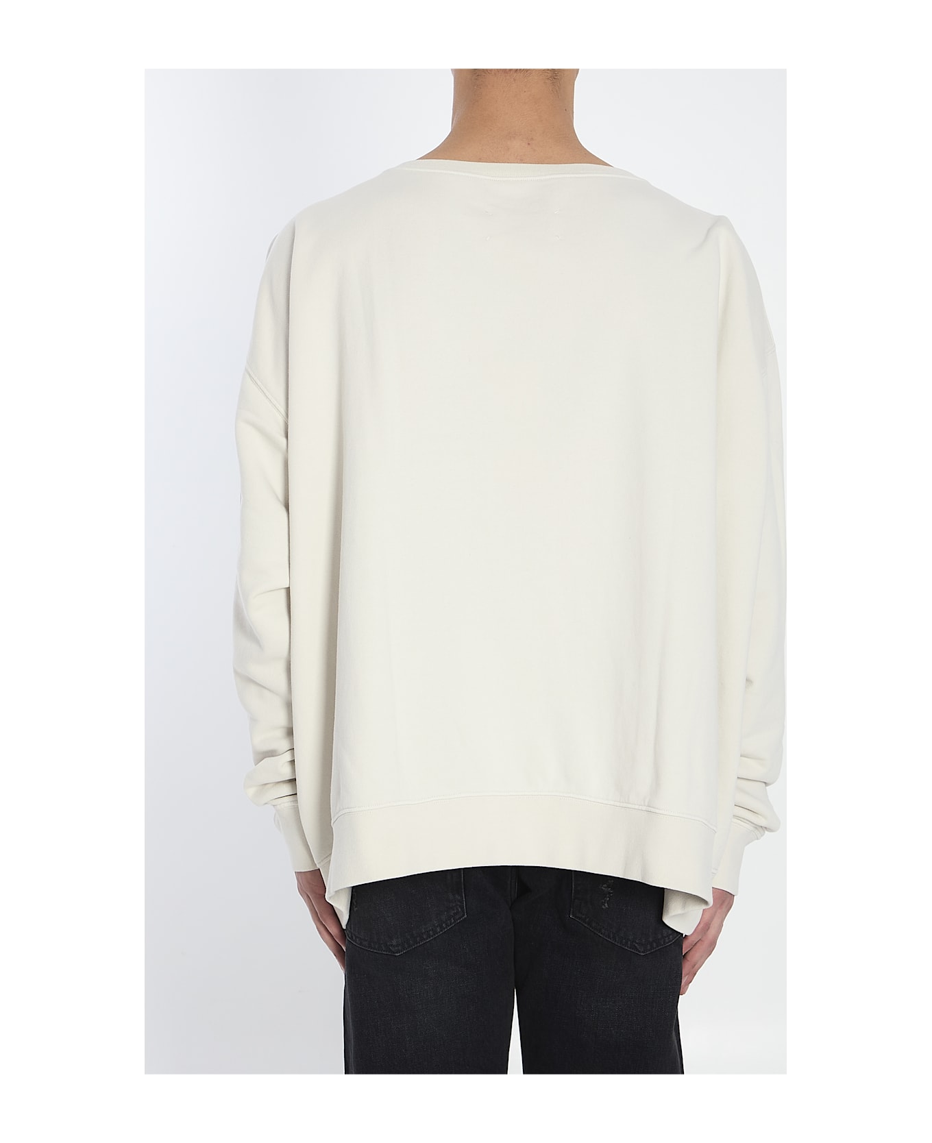 Maison Margiela Logo Sweatshirt - Ecru