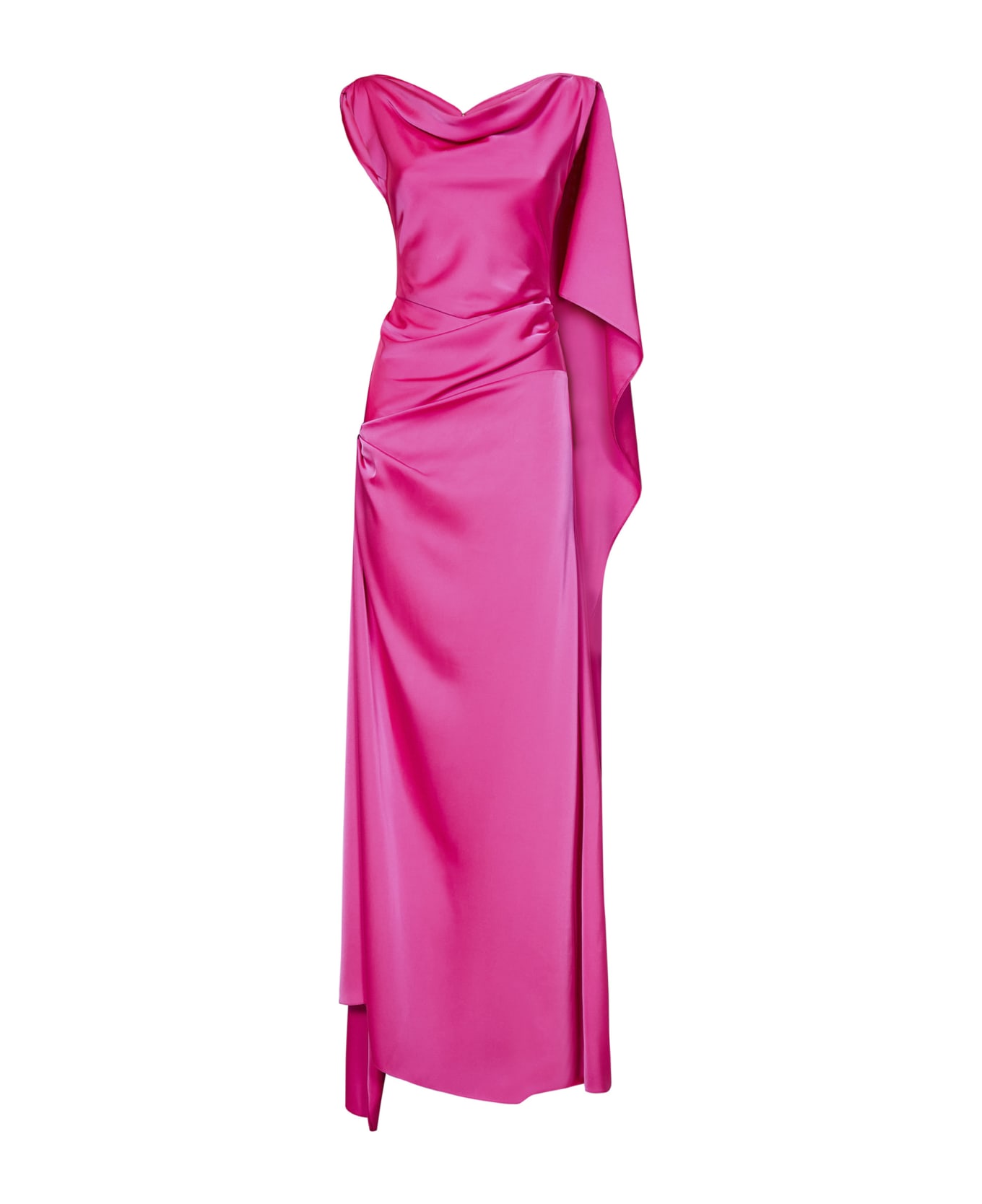 Rhea Costa Long Dress - Fuxia