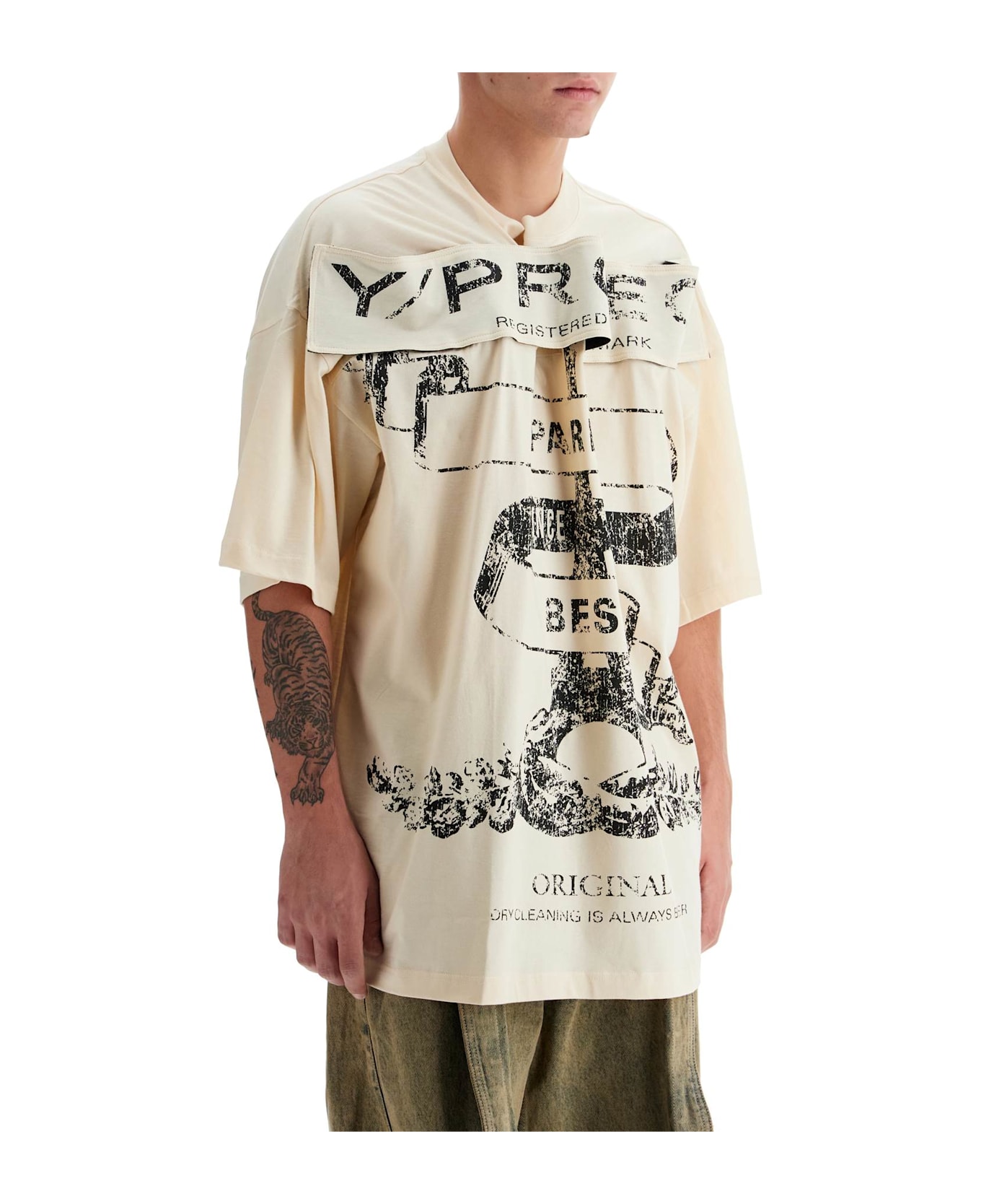 Y/Project 'paris' Best T-shirt With - LIGHT SAND