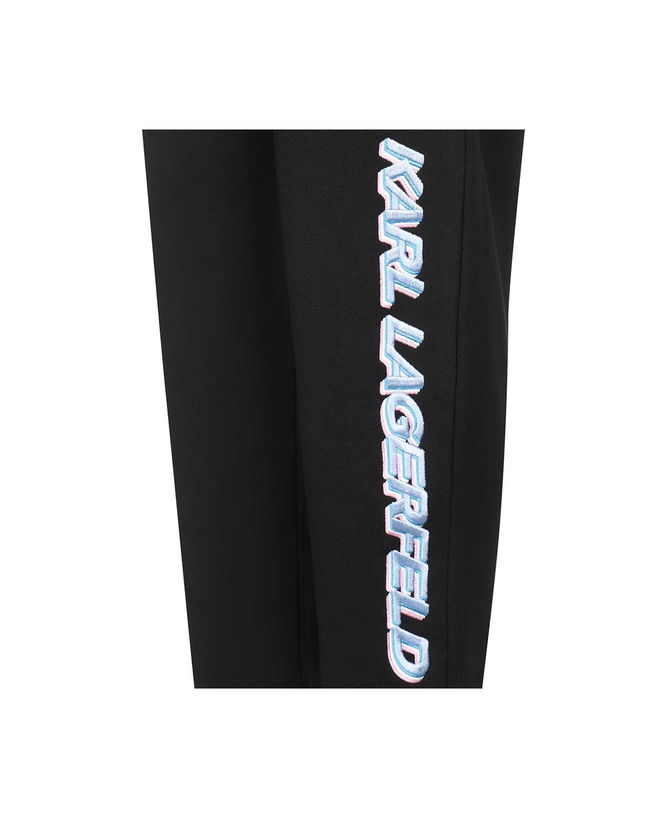 Karl Lagerfeld Logo Print Sweatpants - black