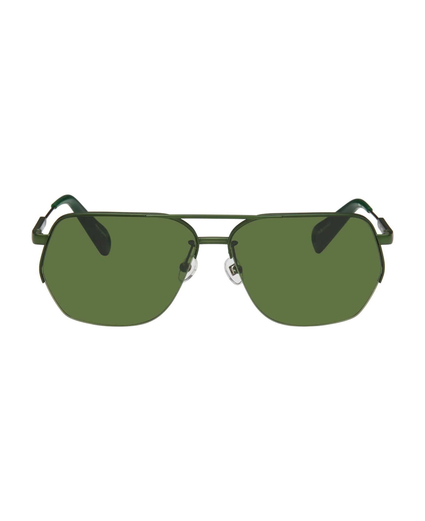 Jacquemus AVIADOR Sunglasses - Matt Green/ Matt Green/ G