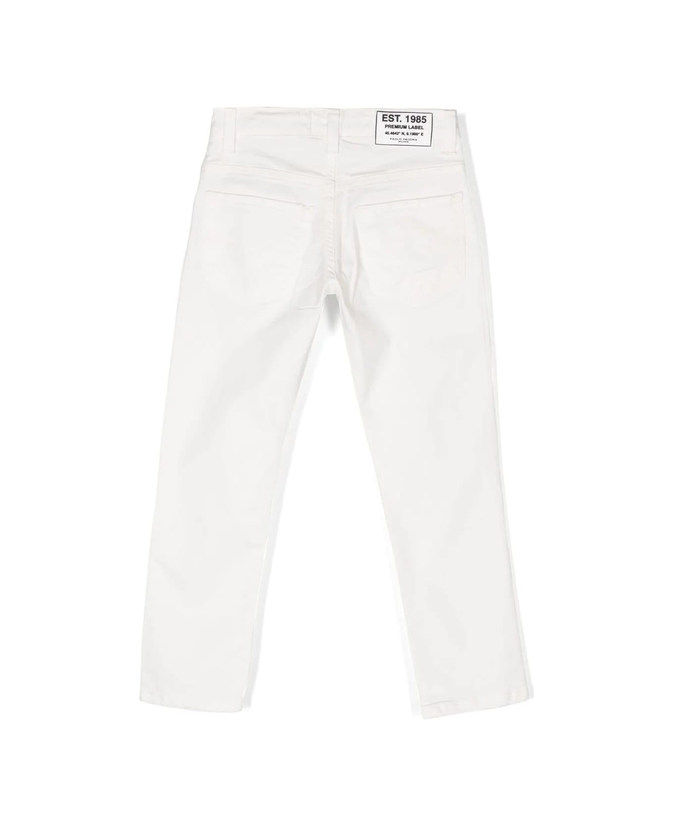 Paolo Pecora Jeans With Application - White