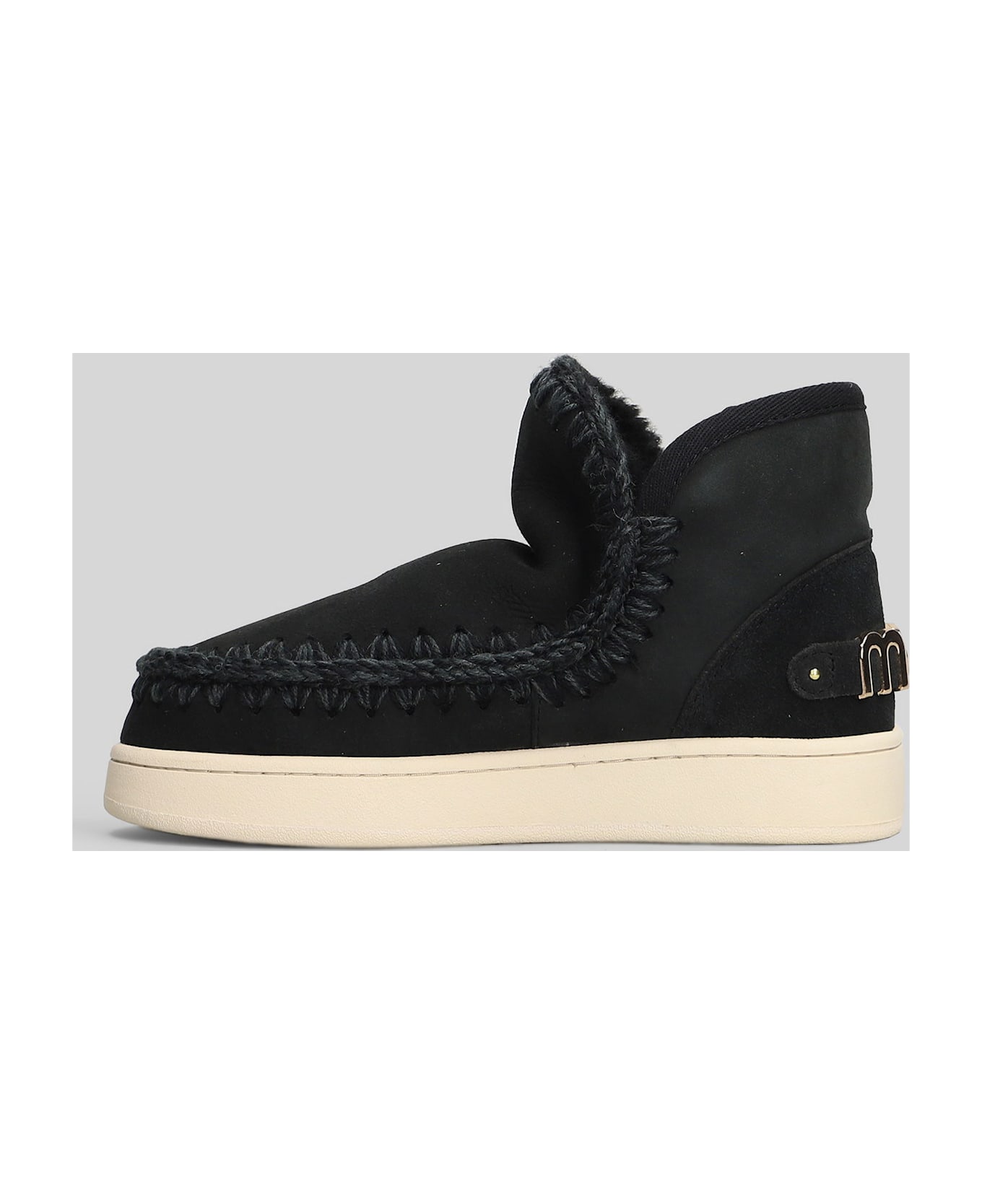 Mou New Eskimo Sneaker Sneakers In Black Suede - black