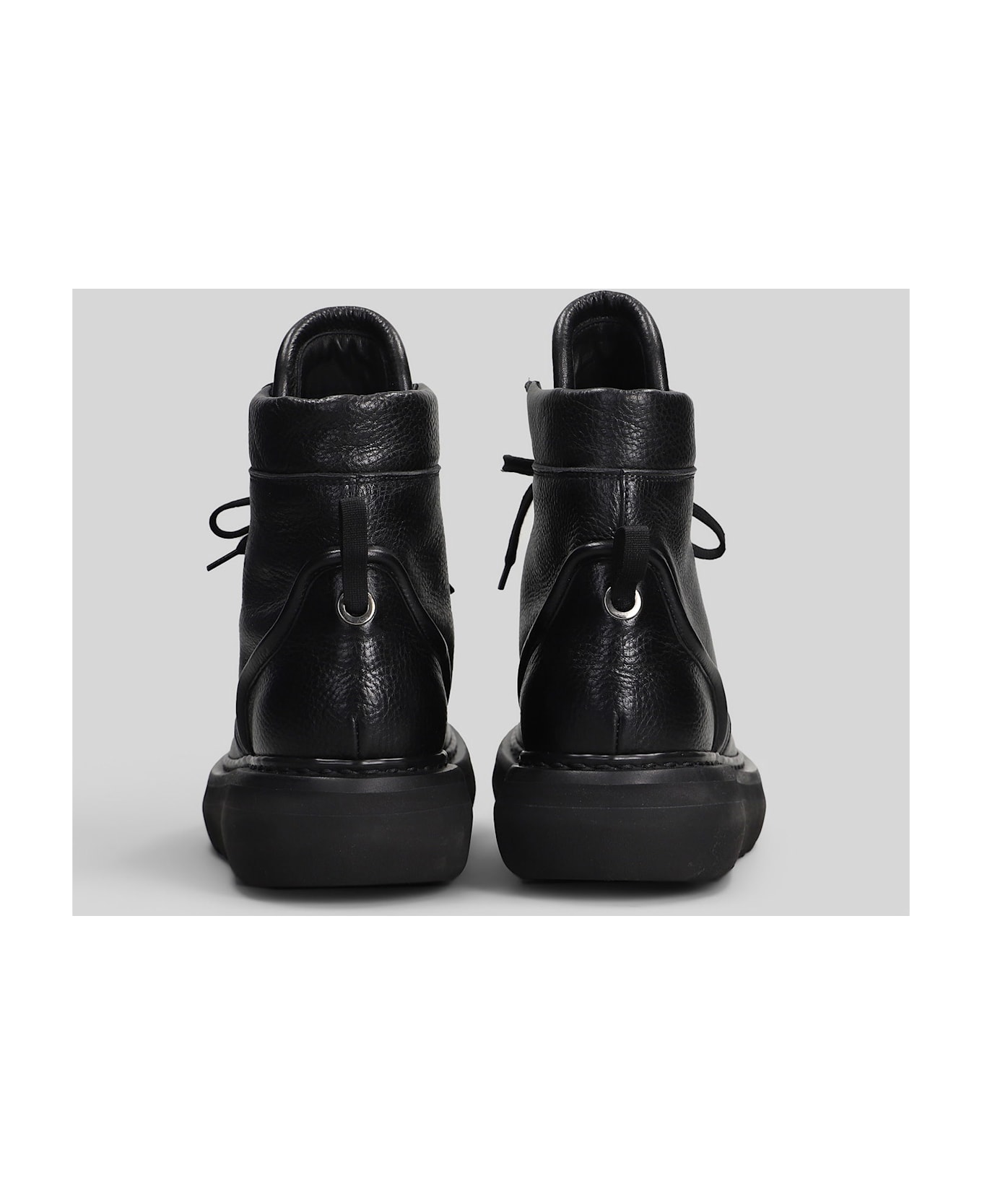 Premiata Ankle Boots In Black Leather - black