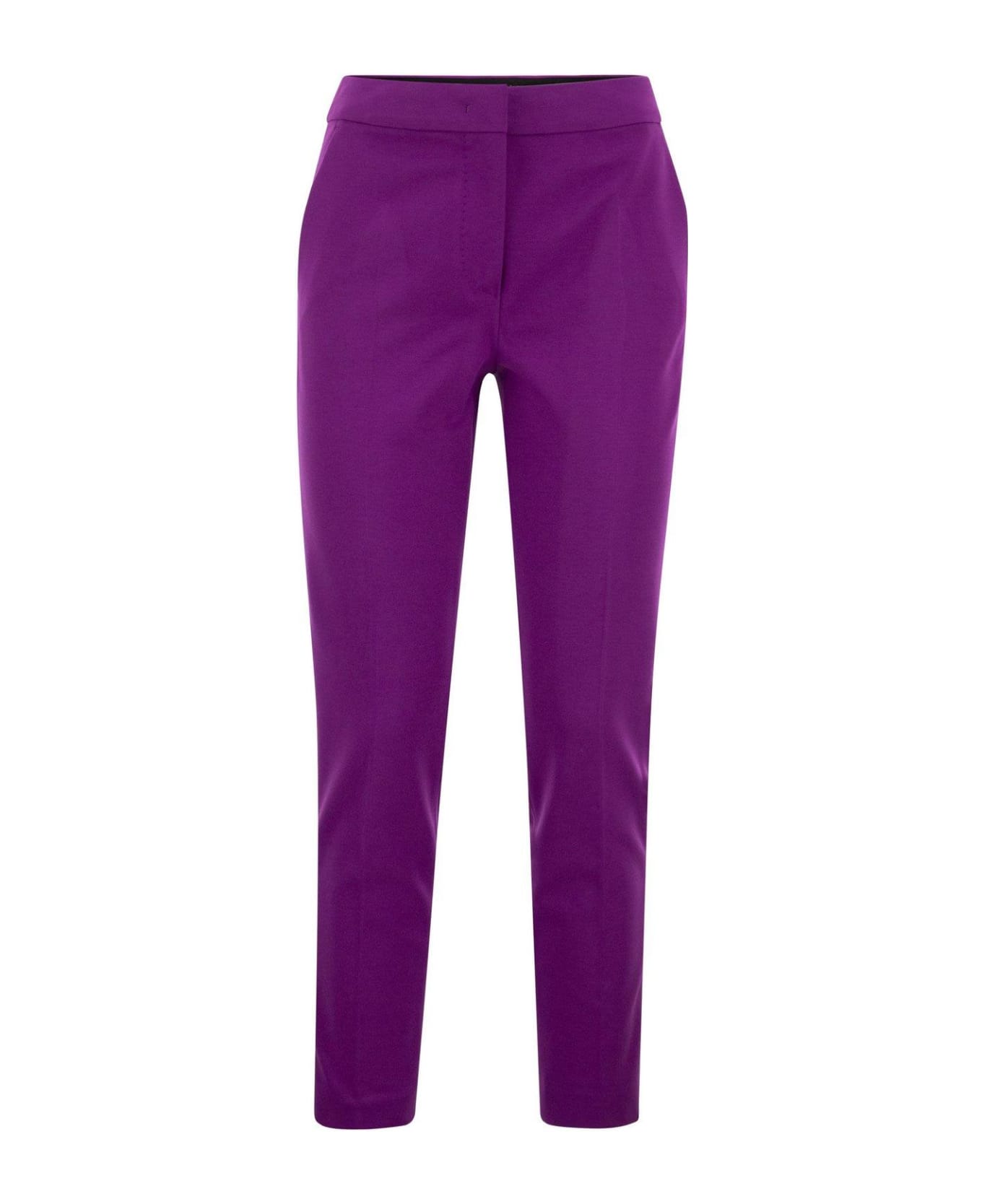 Max Mara Pianoforte Tanga Jersey Tuxedo Trousers - Iris
