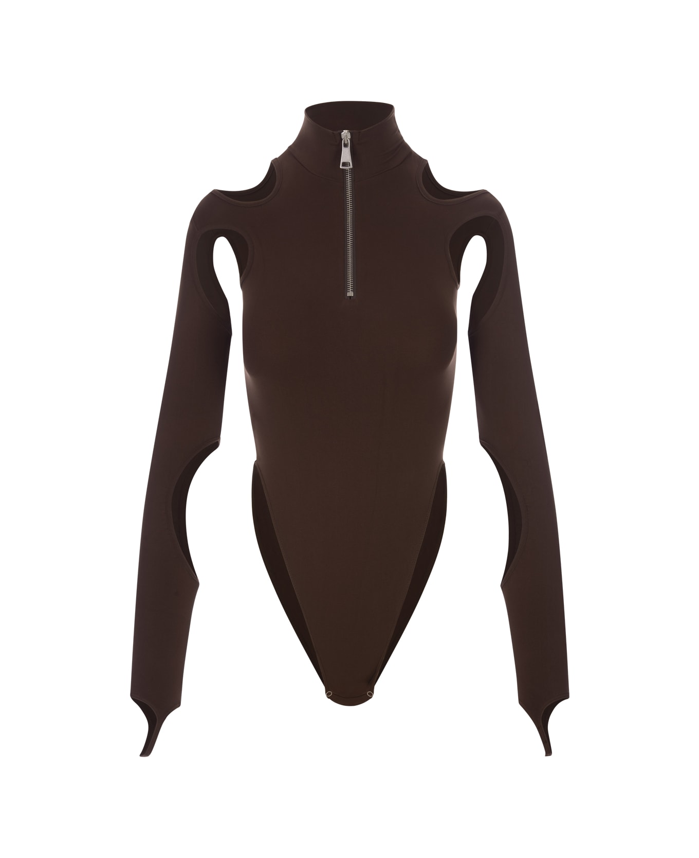 ANDREĀDAMO Brown Body Top With Cut-out - Brown