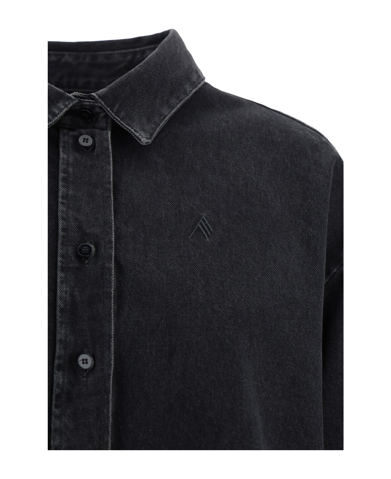 The Attico Diana Shirt - Black