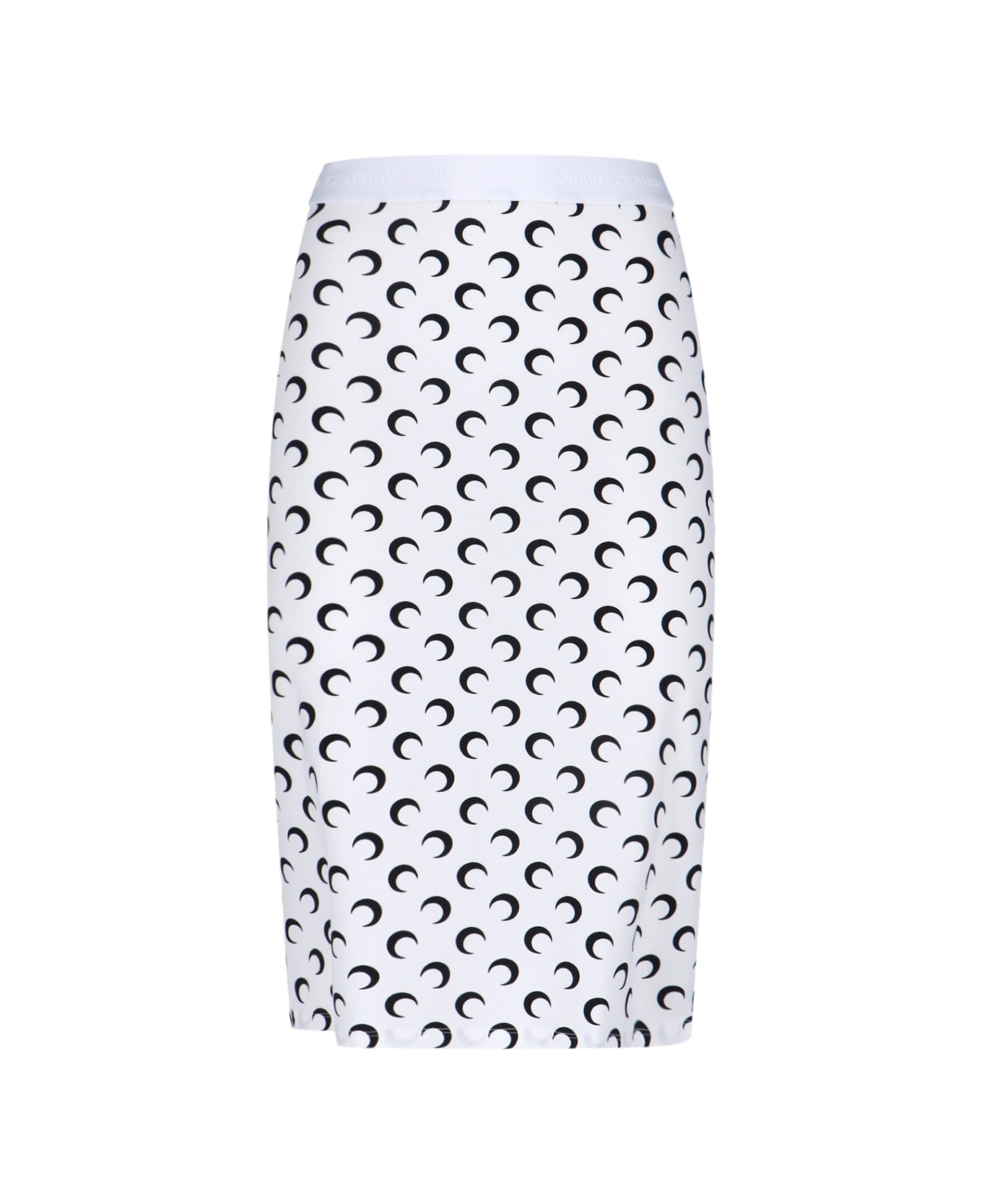 Marine Serre 
moon
 Midi Skirt - White