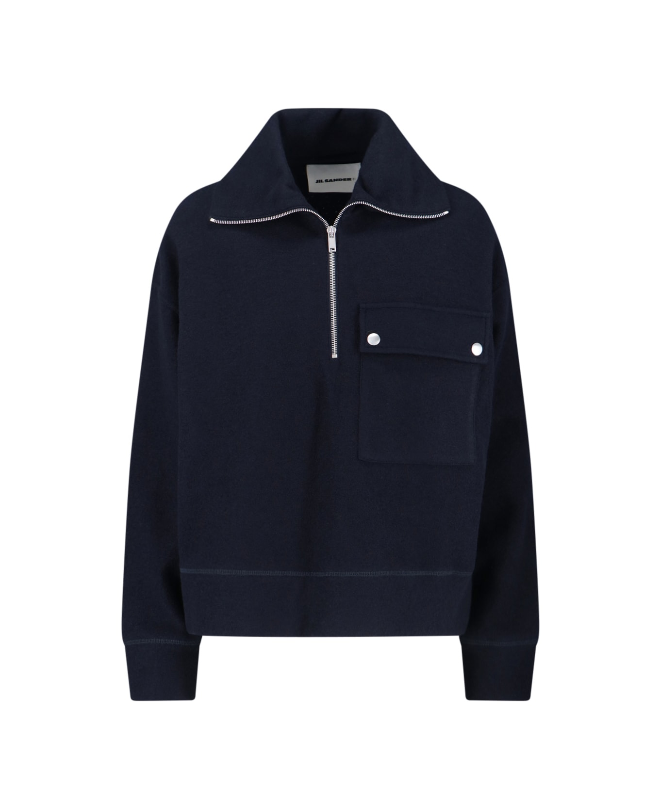 Jil Sander Zip Sweater - Blue