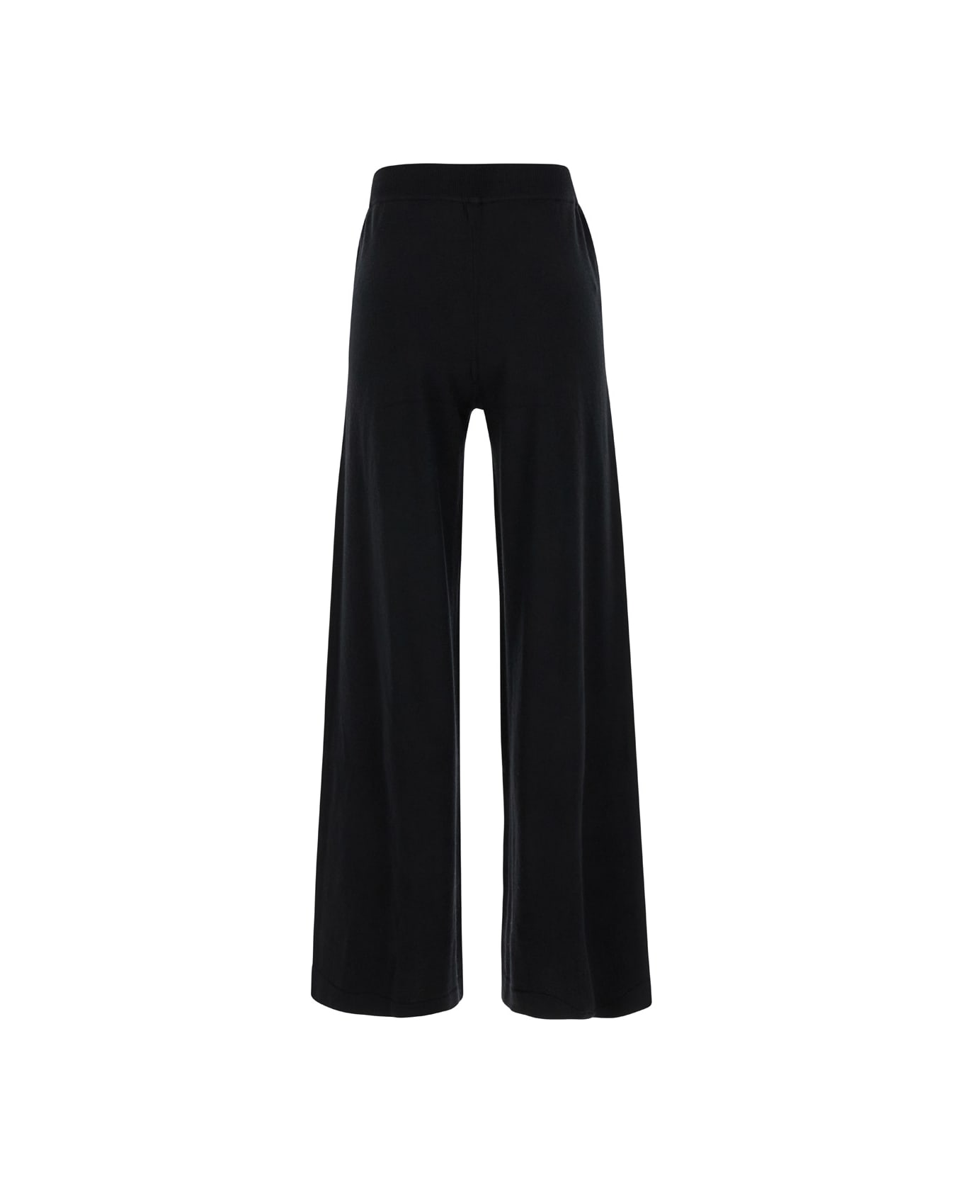 Parosh Black Relaxed Pants With Drawstring In Fabric Woman - Black
