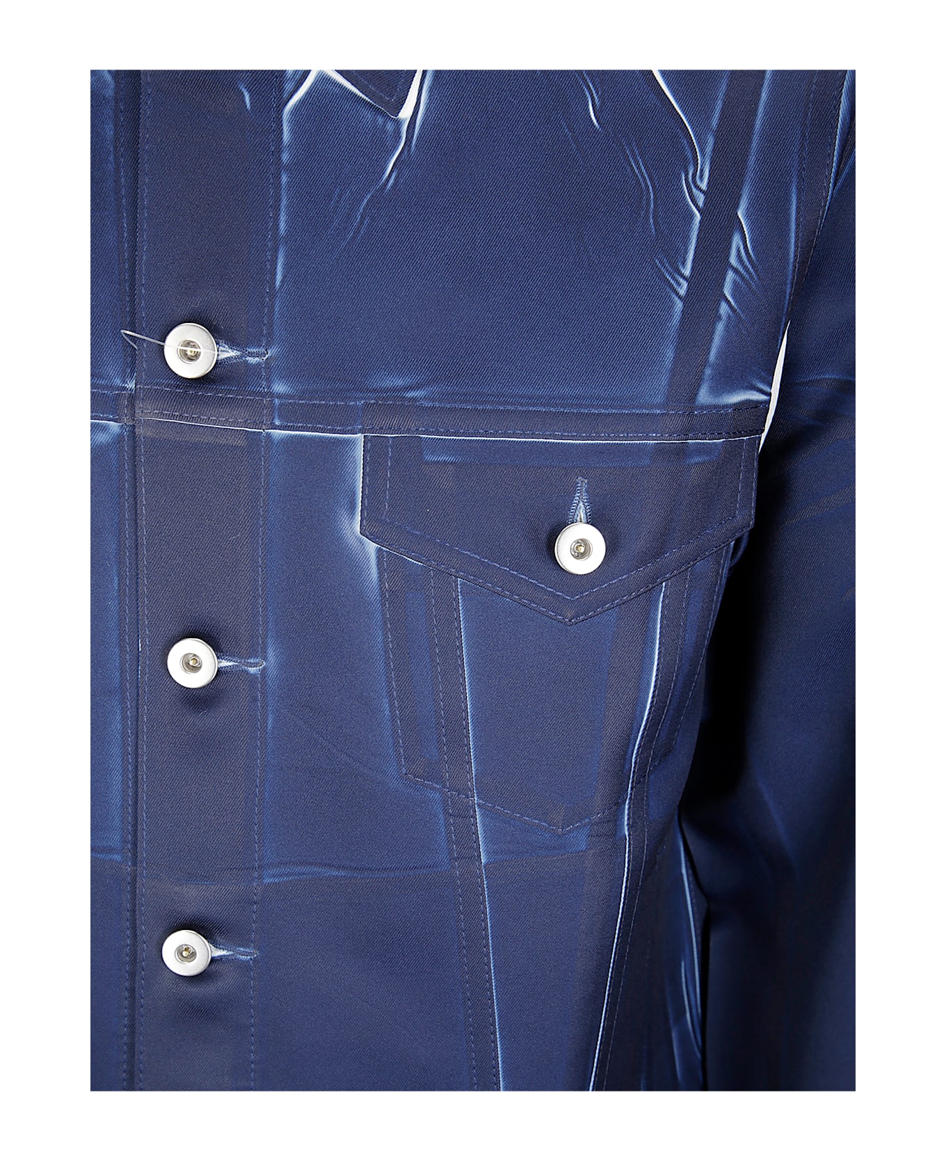 Comme des Garçons Shirt Mens Jacket Woven - NAVY