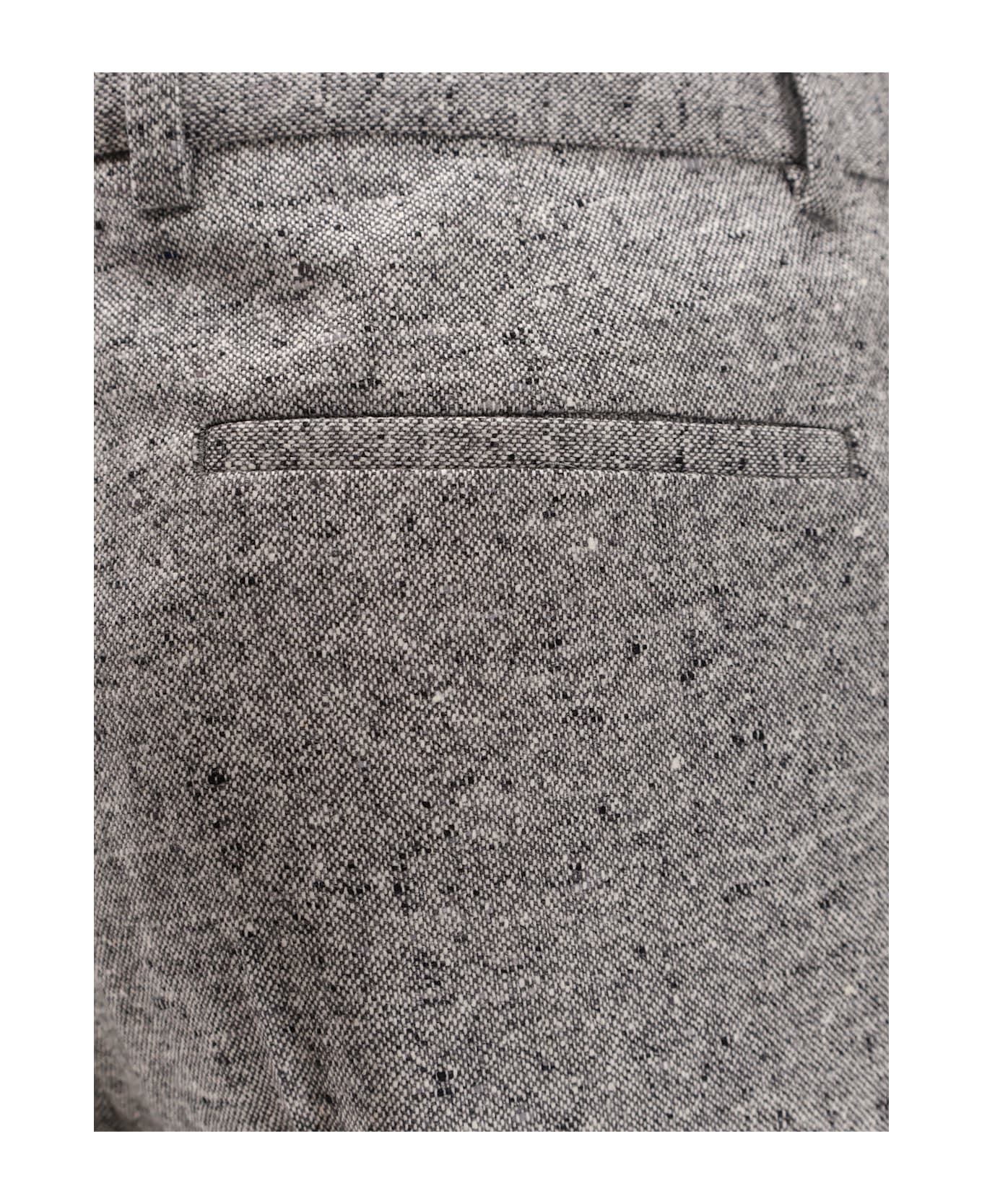 Brunello Cucinelli Wool And Cashmere Trousers - Grey