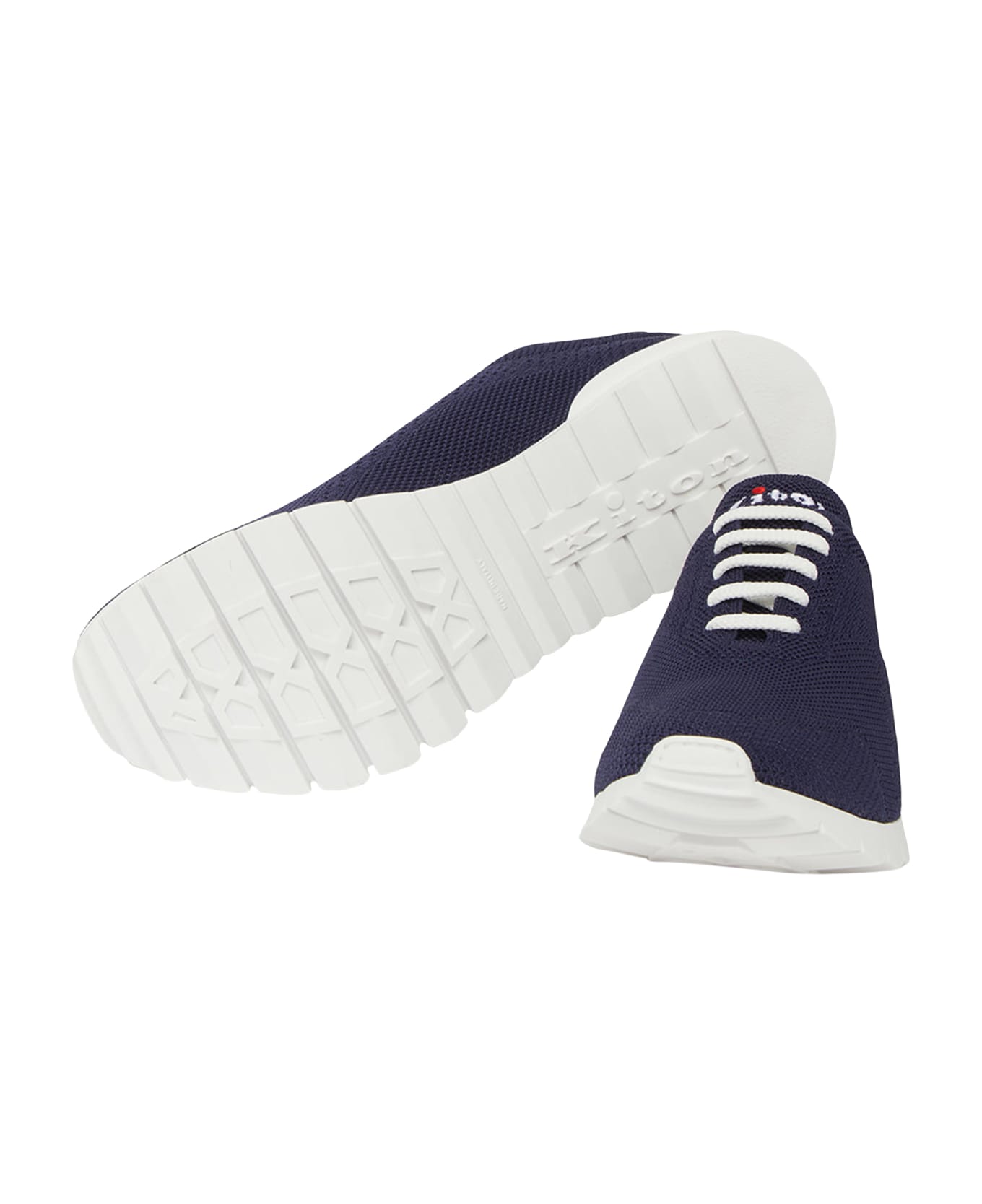 Kiton Fits - Sneakers Shoes Cotton - NAVY BLUE