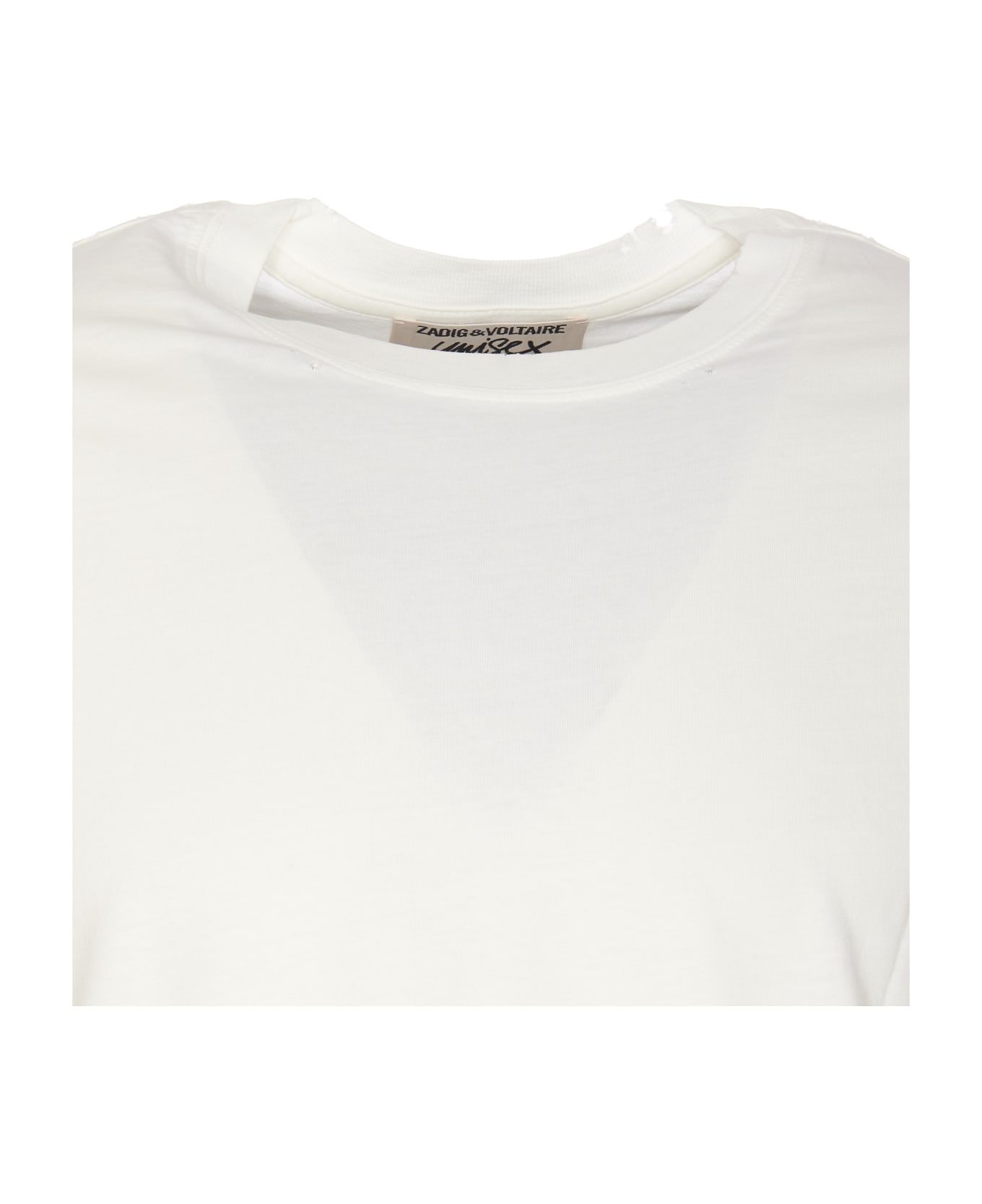 Zadig & Voltaire Jimmy Destroy T-shirt - White