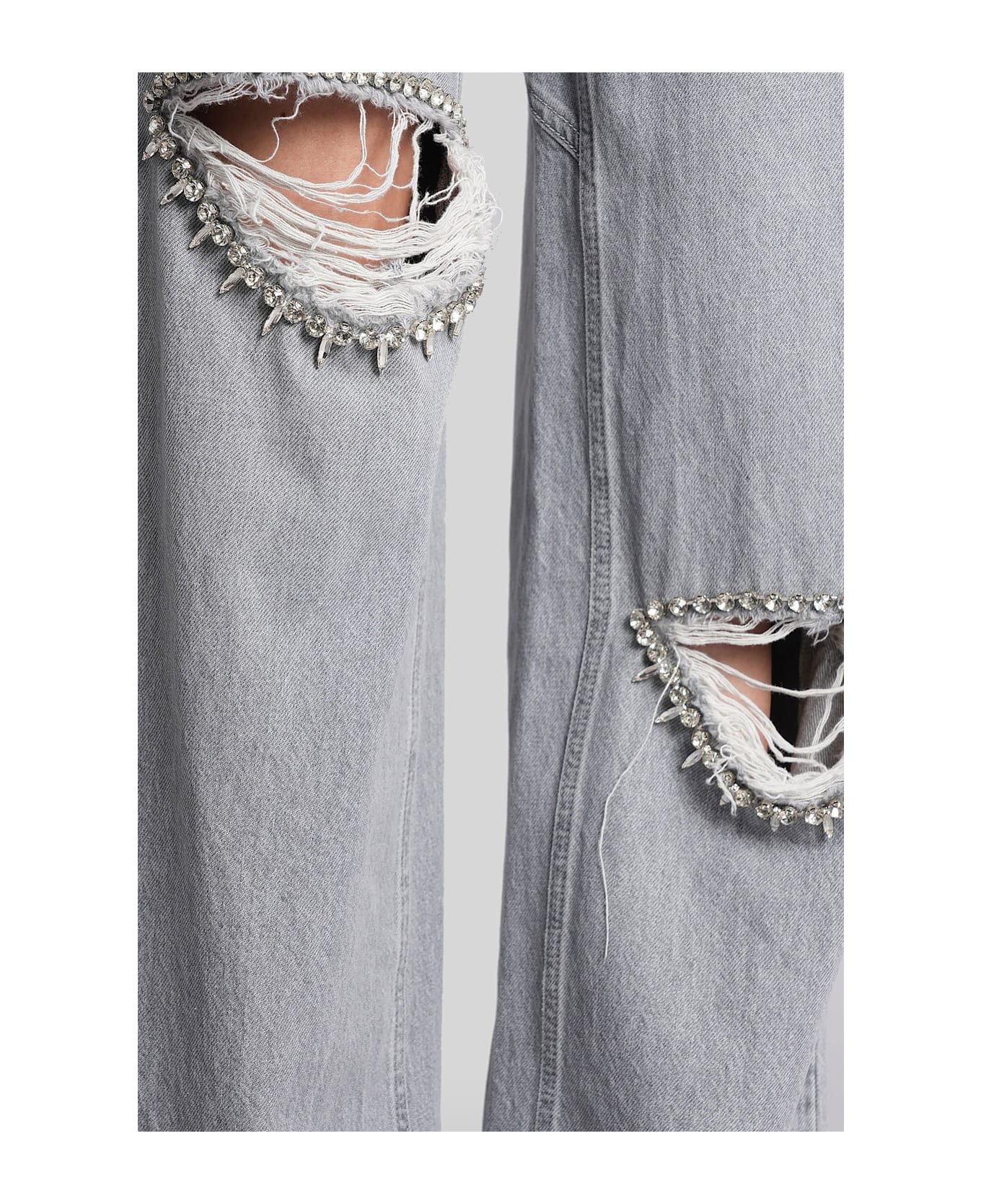 AREA Jeans In Grey Denim - grey