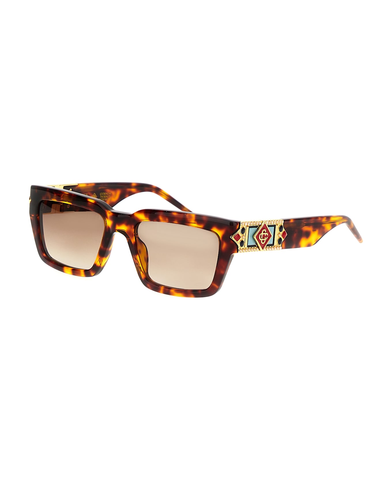 Casablanca 
the Tortoiseshell Square Metope
 Sunglasses - Brown