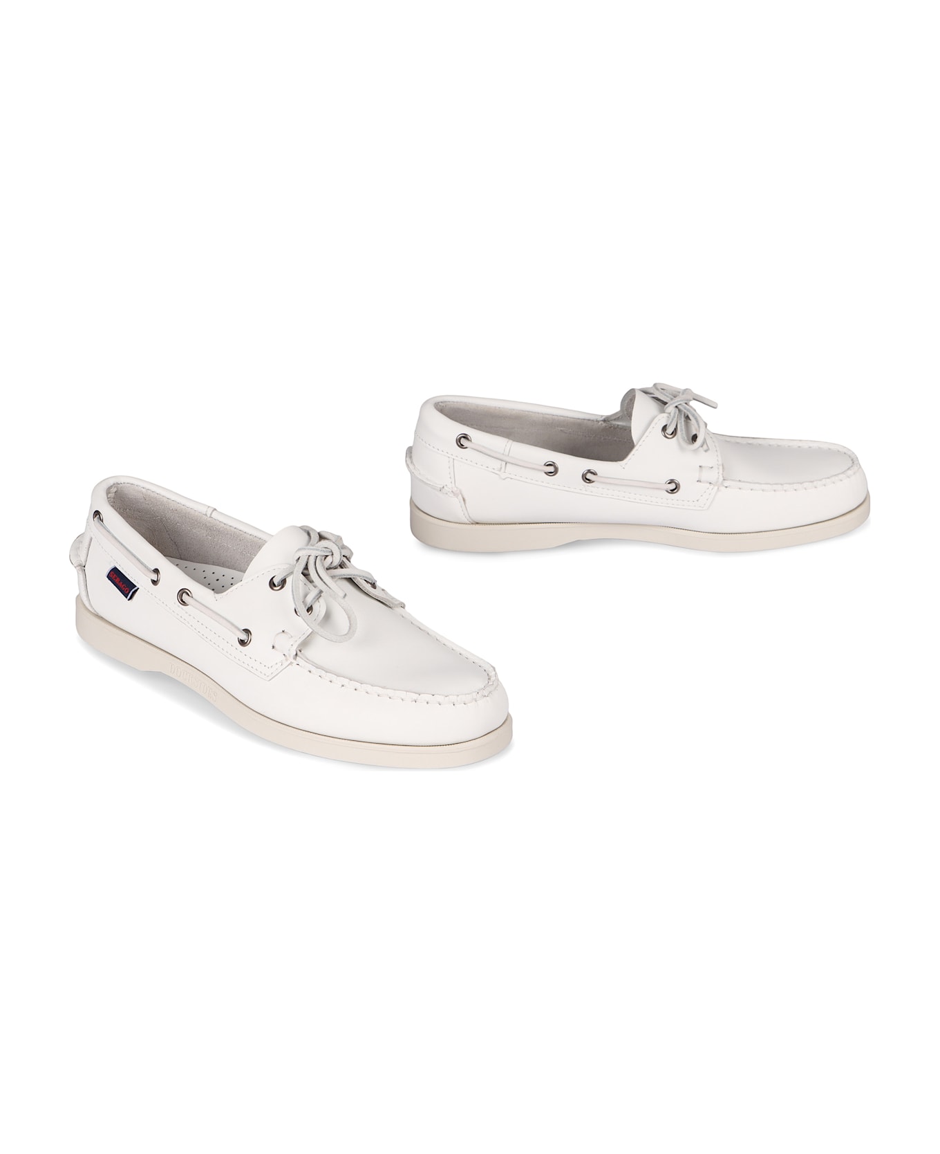 Sebago Portland Leather Boat Shoes - White