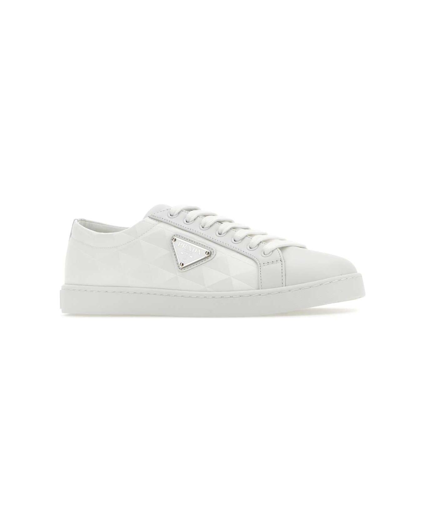 Prada Nylon And Leather Sneakers | italist Prada Nylon And Leather Sneakers | italist