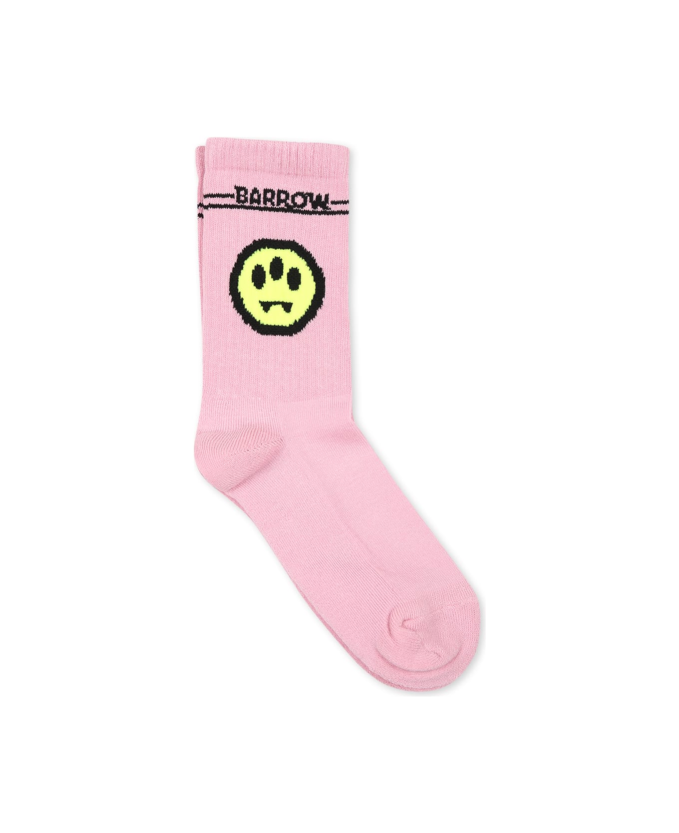 Barrow Pink Socks For Kids With Smiley - Pink Lavander